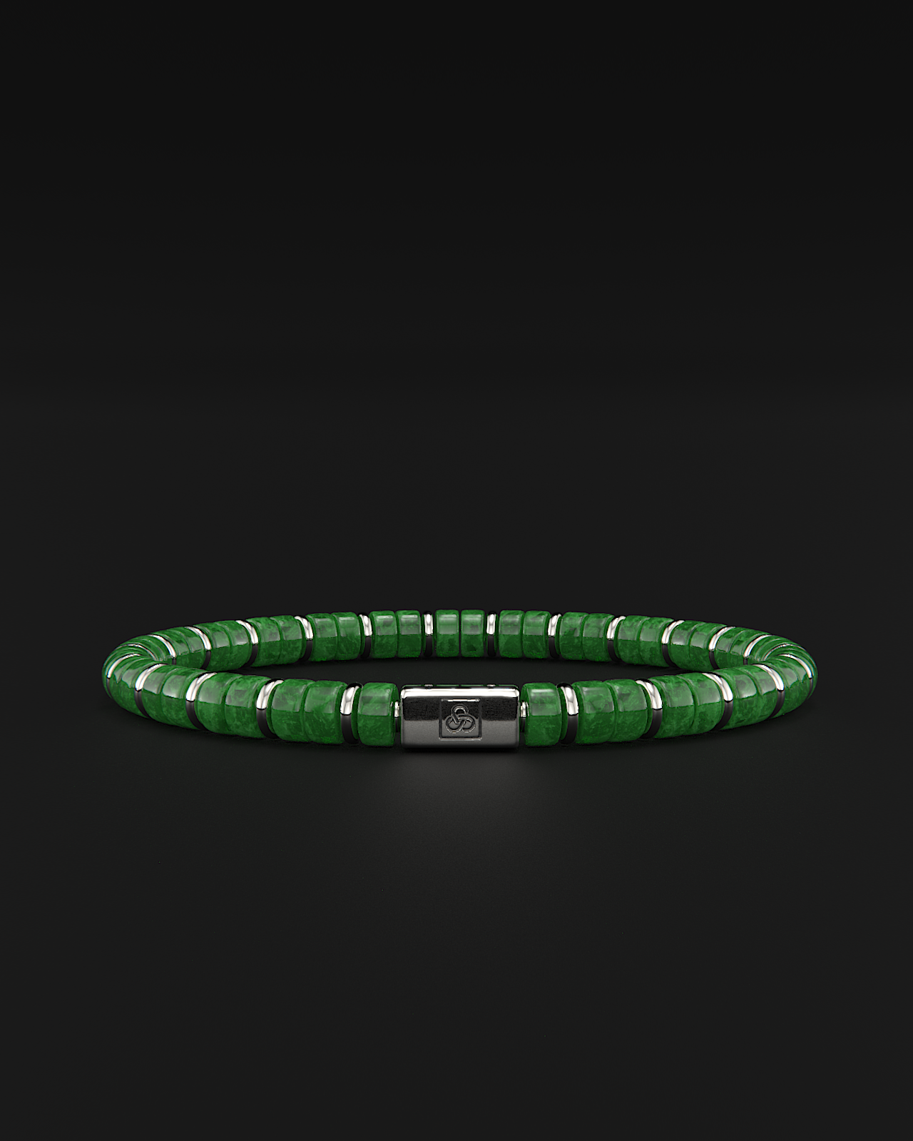Smaragd-Jade-Armband 6mm | Abstandshalter Nr. 2