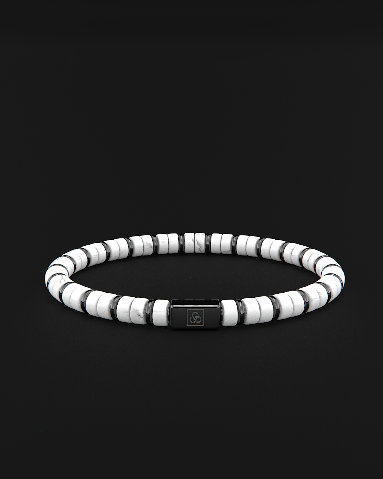 Pulsera de Howlite 6mm | Espaciador #2