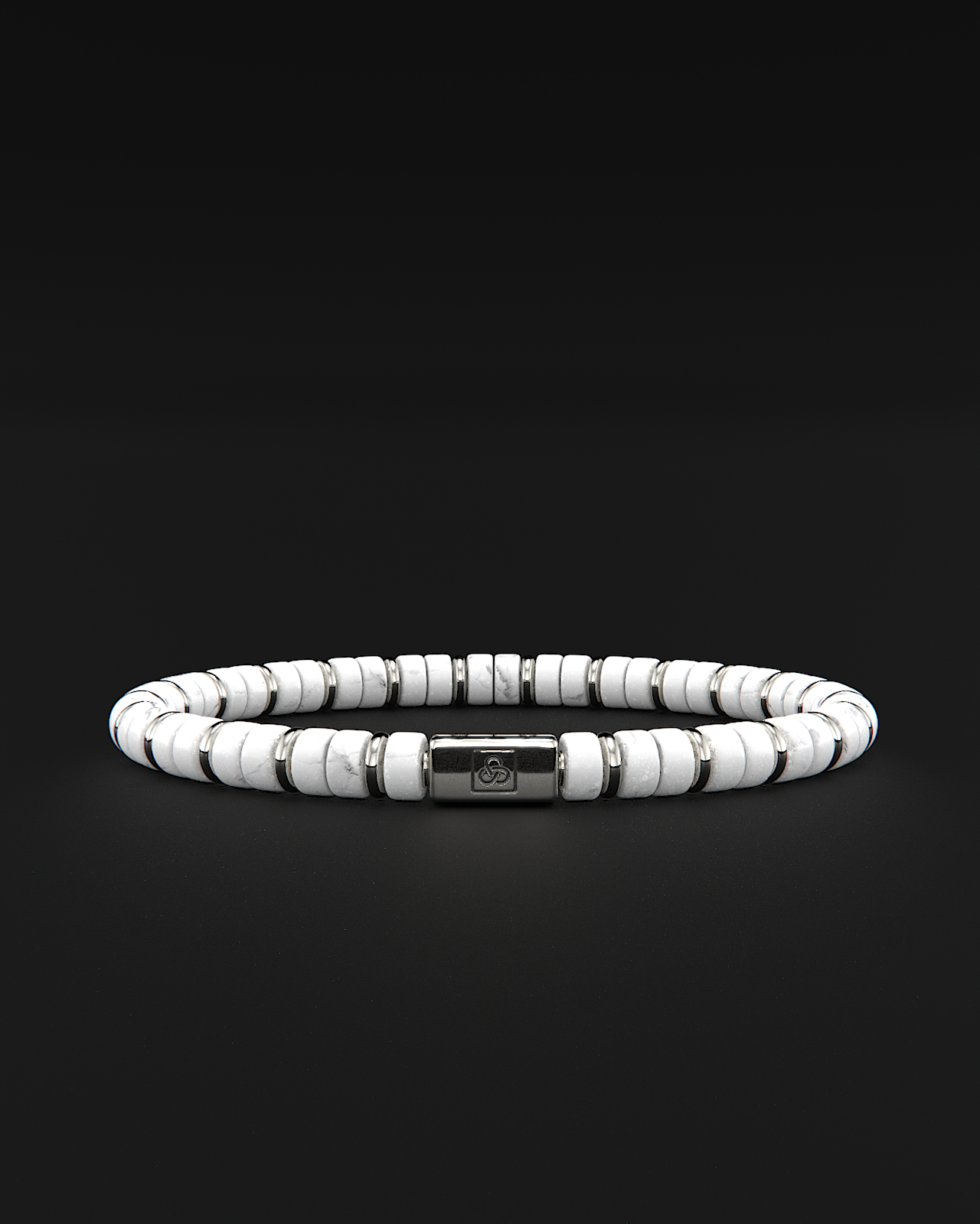 Pulsera de Howlite 6mm | Espaciador #2