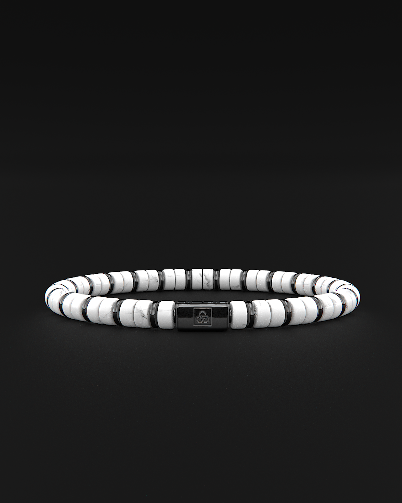 Pulsera de Howlite 6mm | Espaciador #2