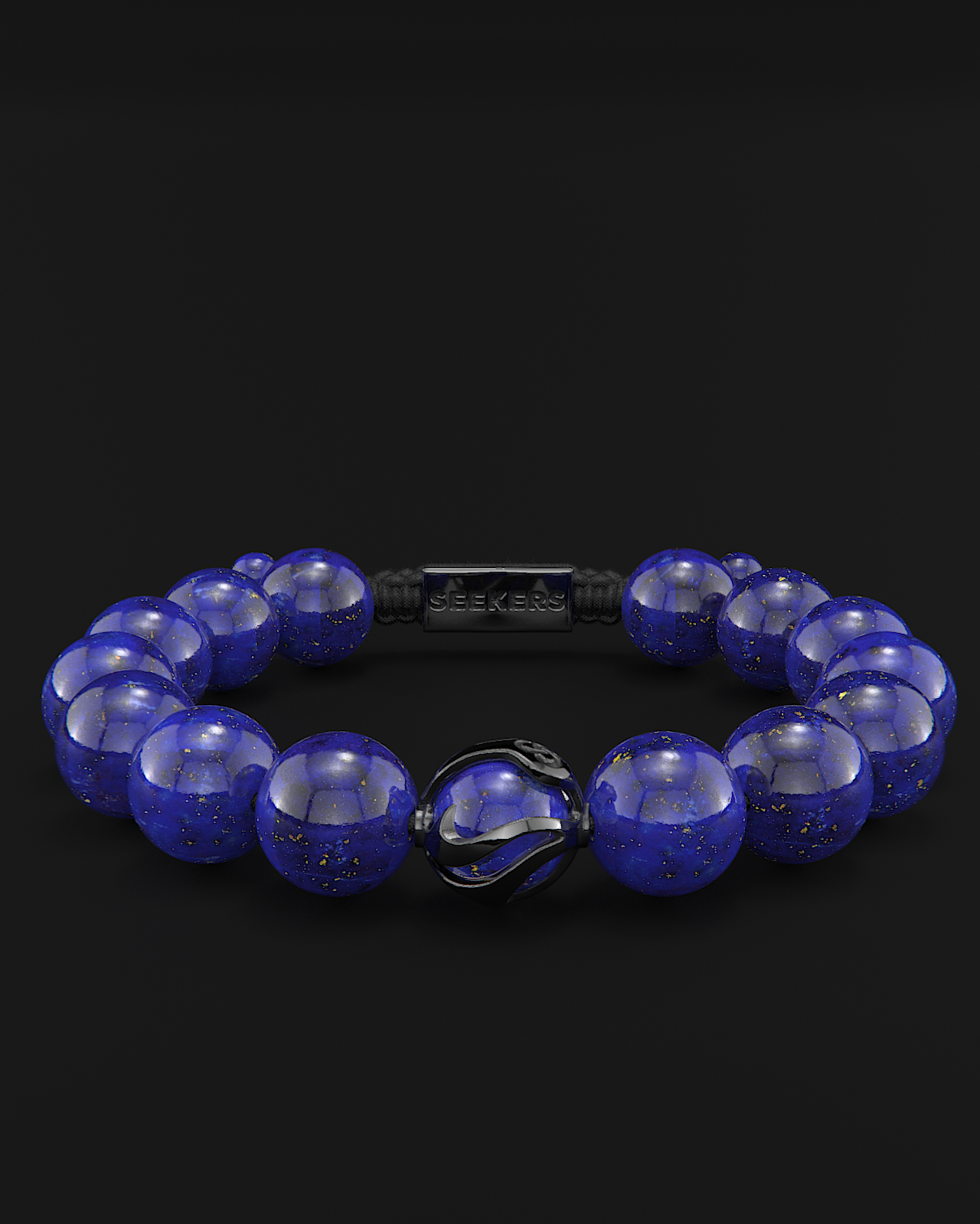 Pulsera Lapislázuli 12mm | Ondas