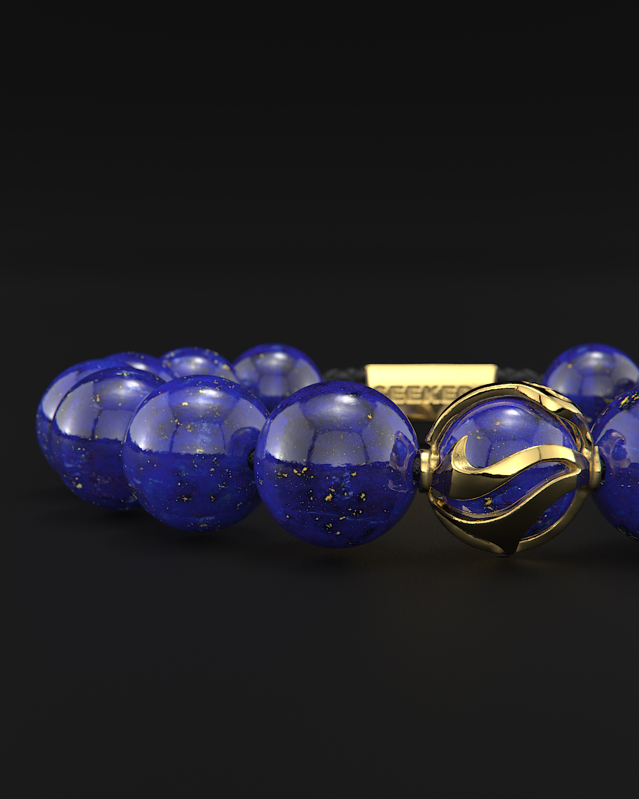 Pulsera Lapislázuli 12mm | Ondas