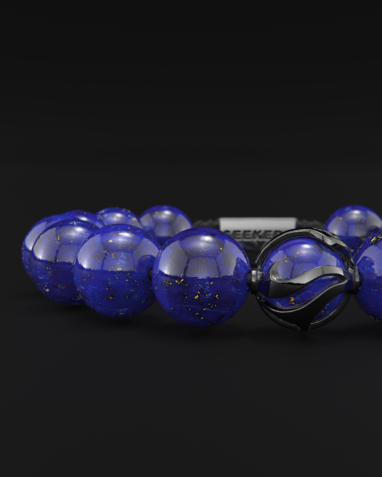 Pulsera Lapislázuli 12mm | Ondas