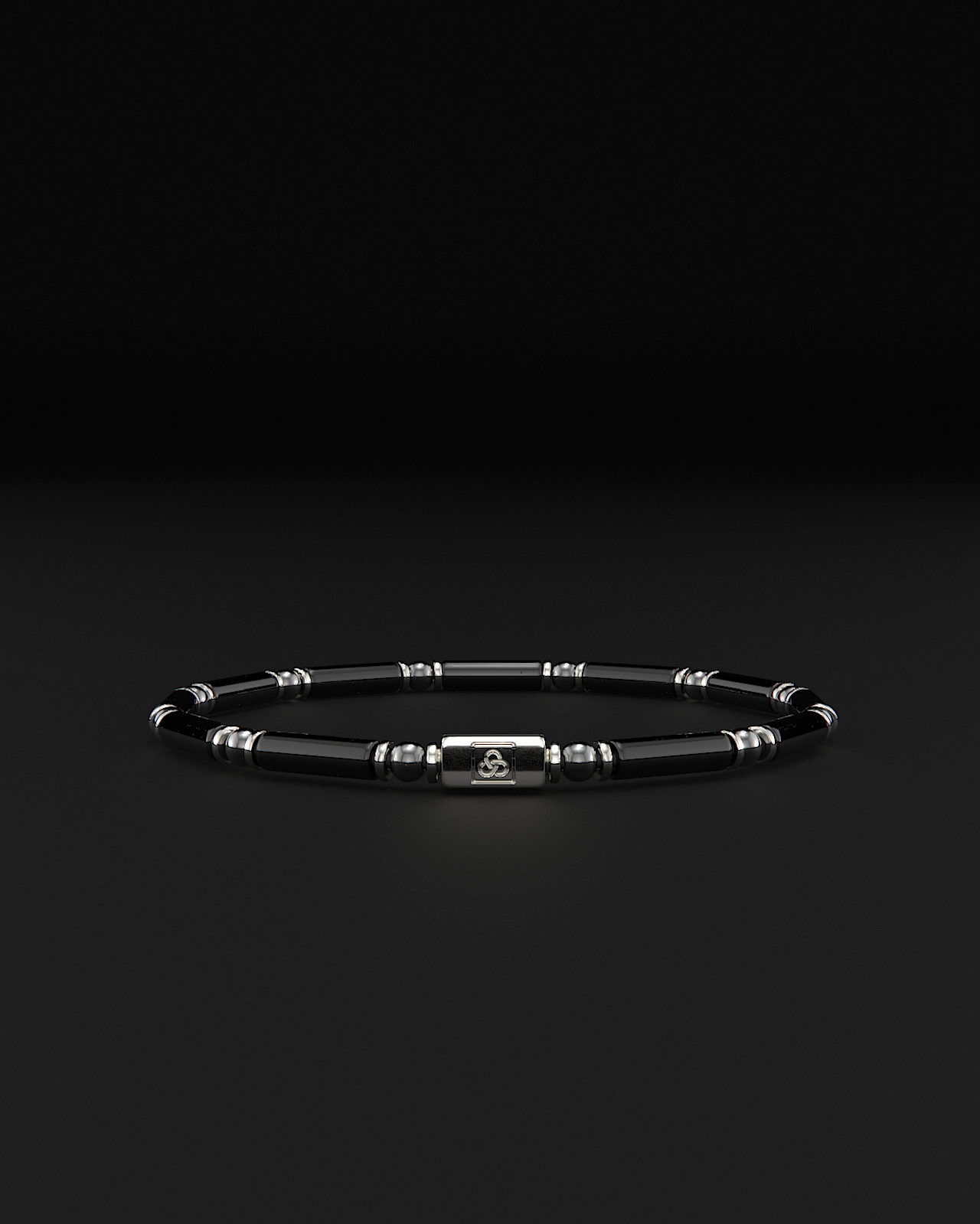 Onyx + Hematite Bracelet 4mm | PIPE