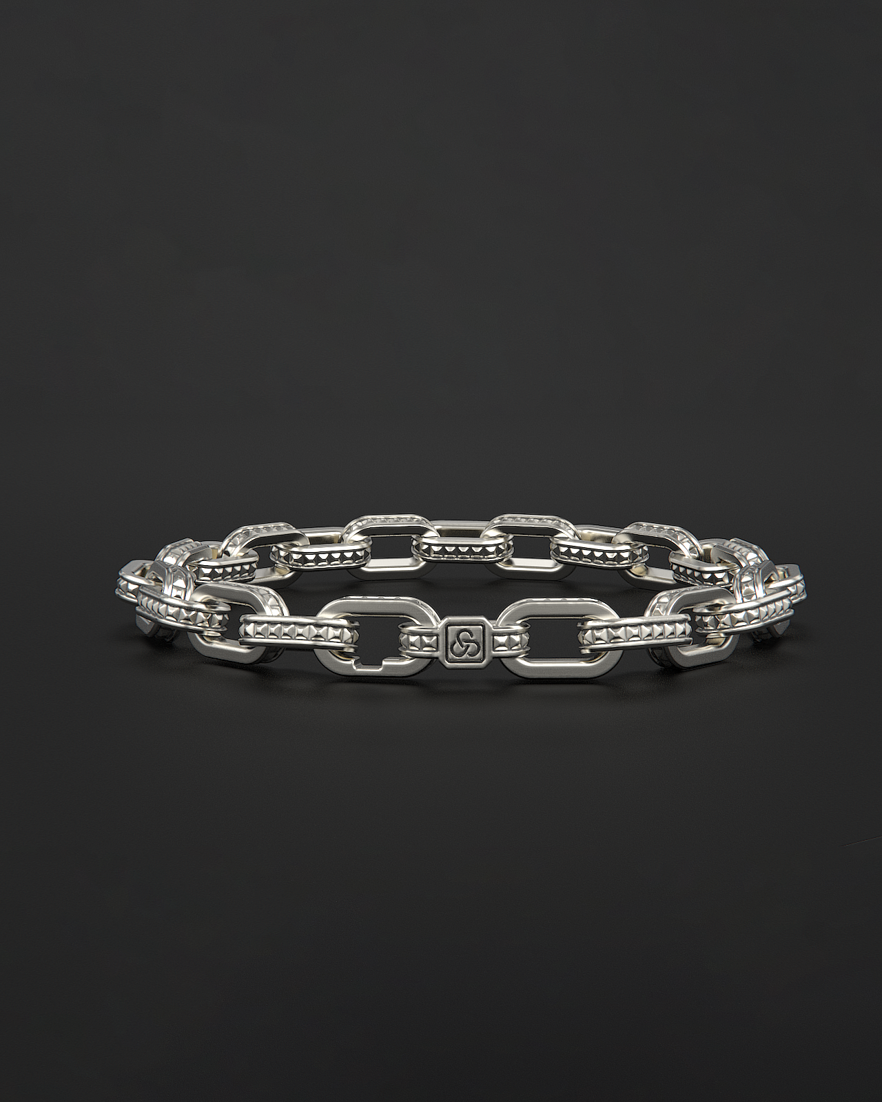 Pulsera de cadena cruda #3