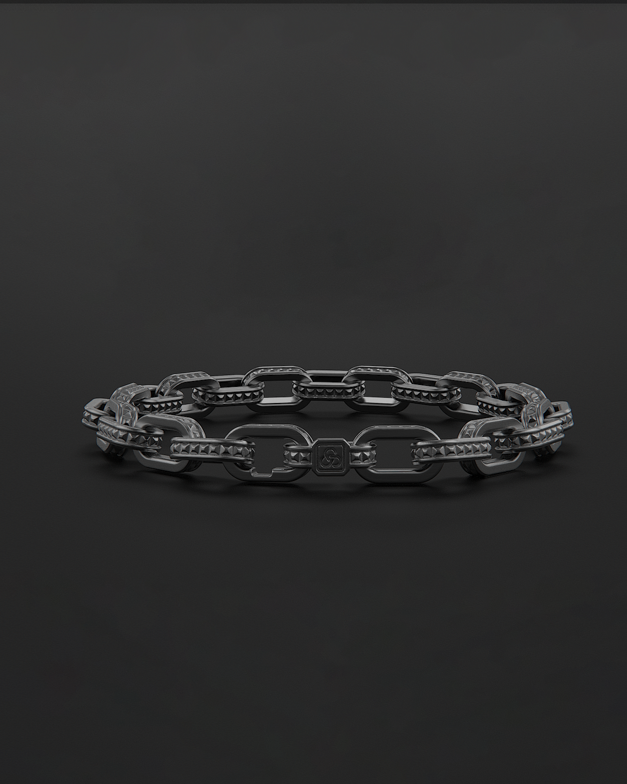 Pulsera de cadena cruda #3