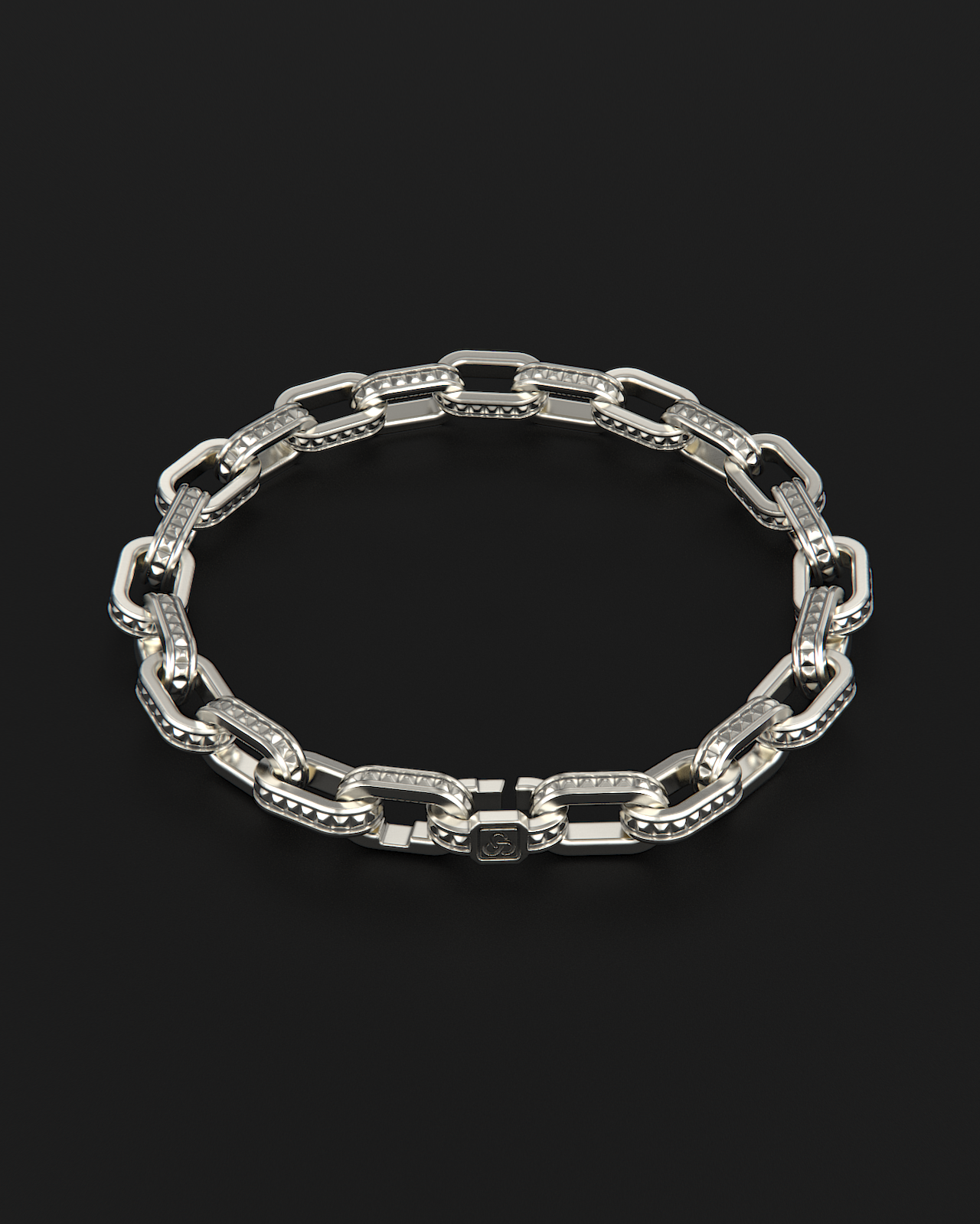 Pulsera de cadena cruda #3