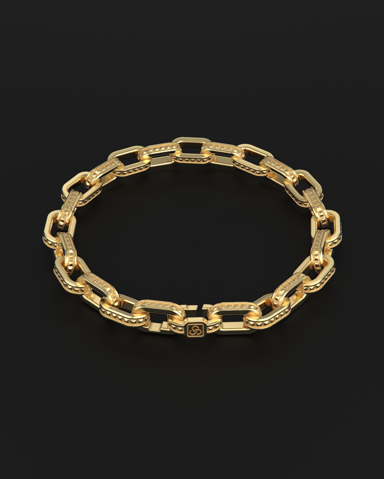 Pulsera de cadena cruda #3
