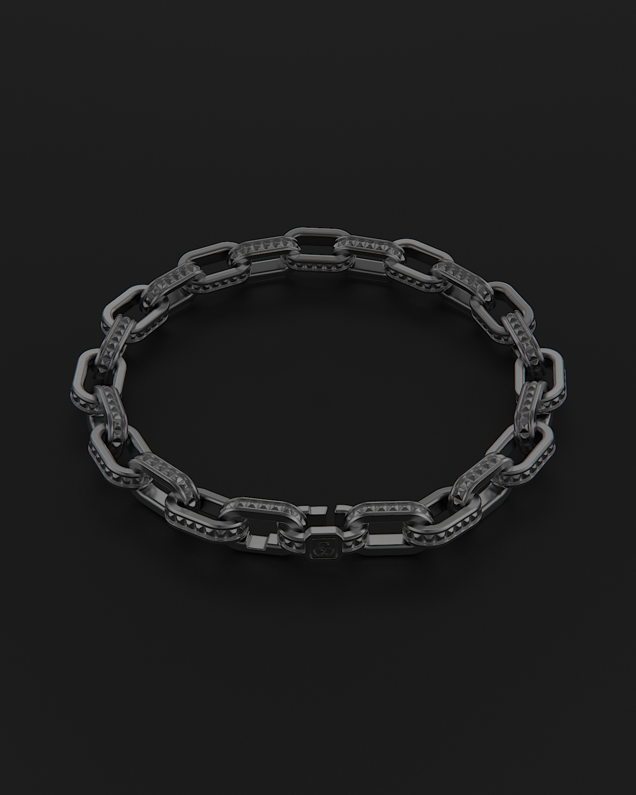 Pulsera de cadena cruda #3