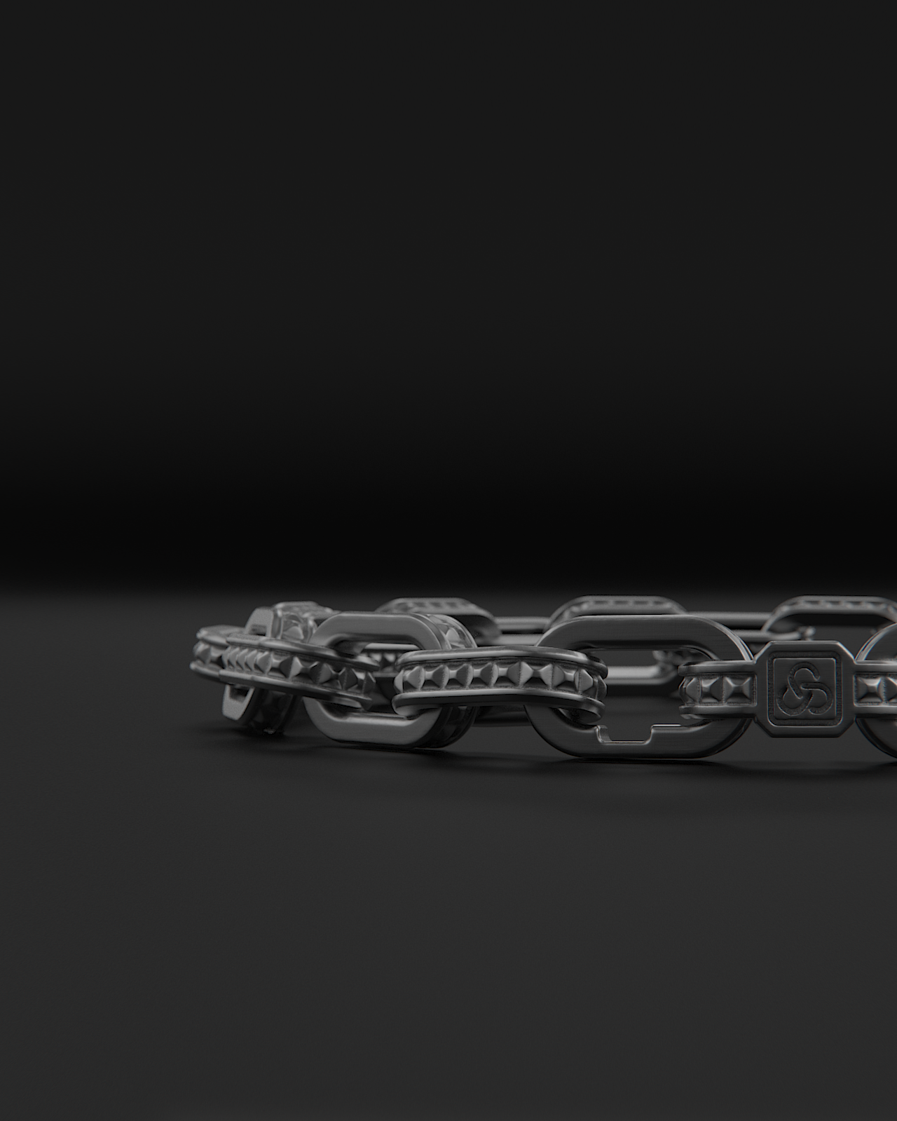 Pulsera de cadena cruda #3