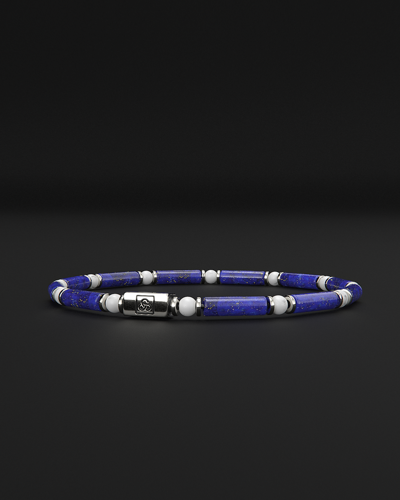 Pulsera de Lápiz Lázuli + Tridacna 4mm | TUBO