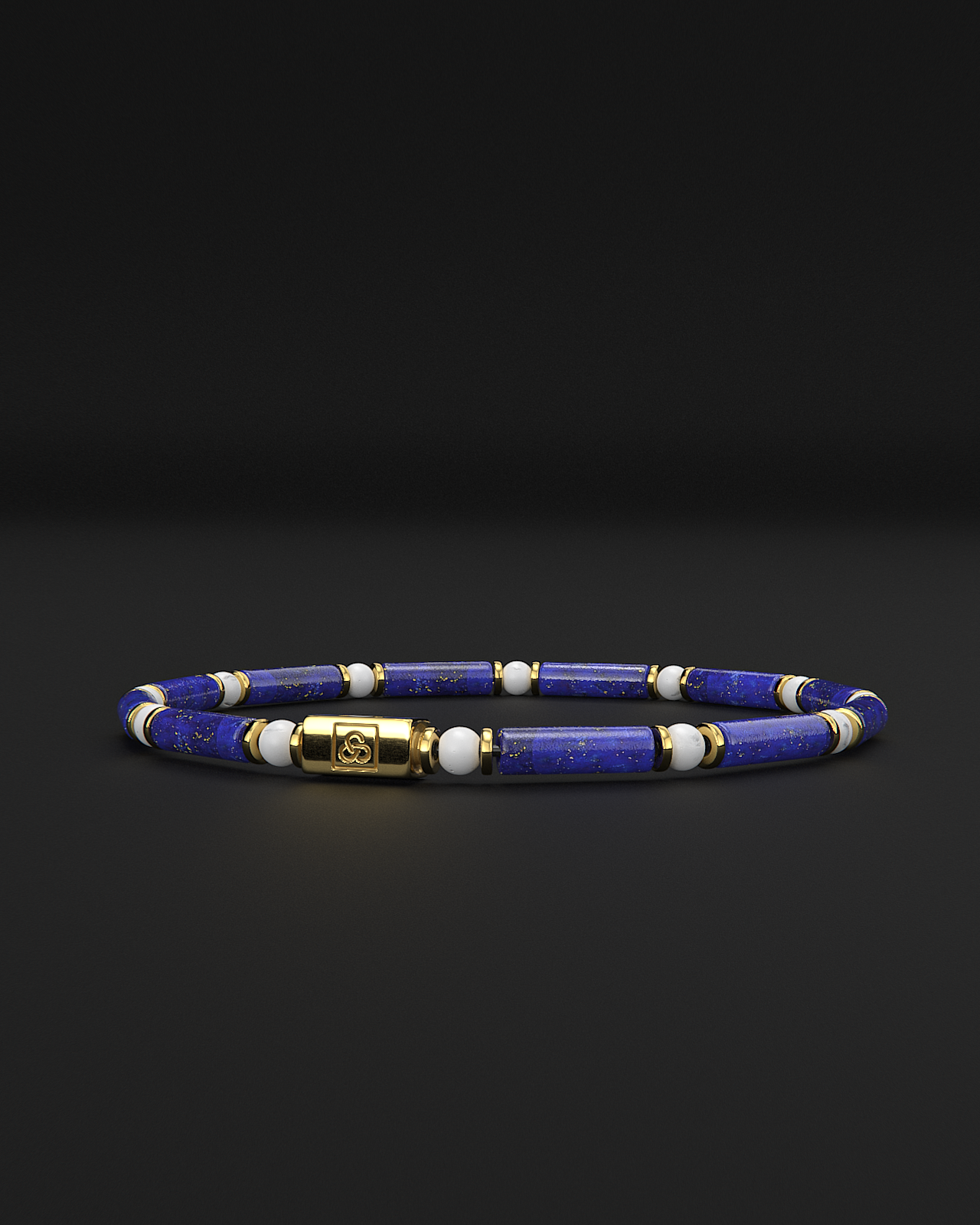 Pulsera de Lápiz Lázuli + Tridacna 4mm | TUBO