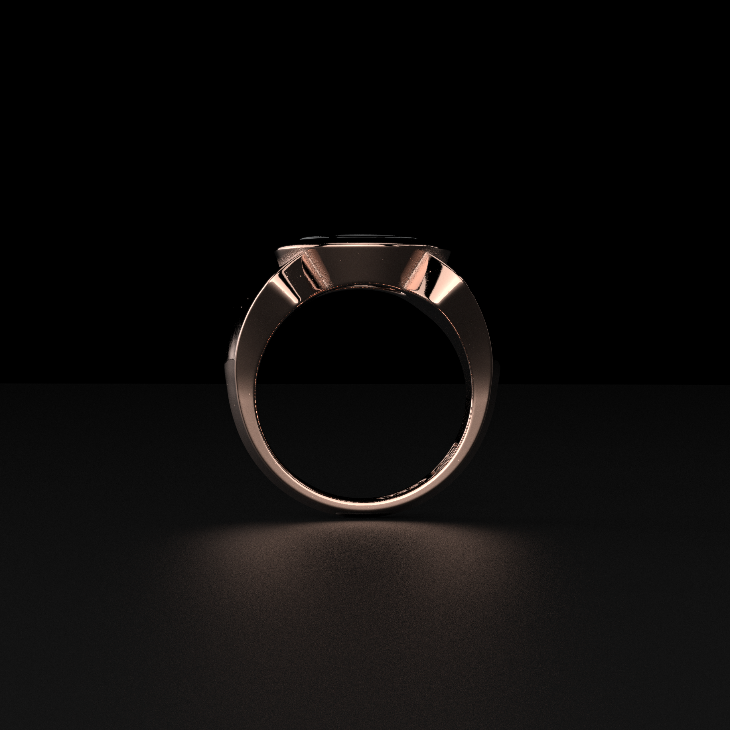 18K Solid Rose Gold Ring \ Kudos