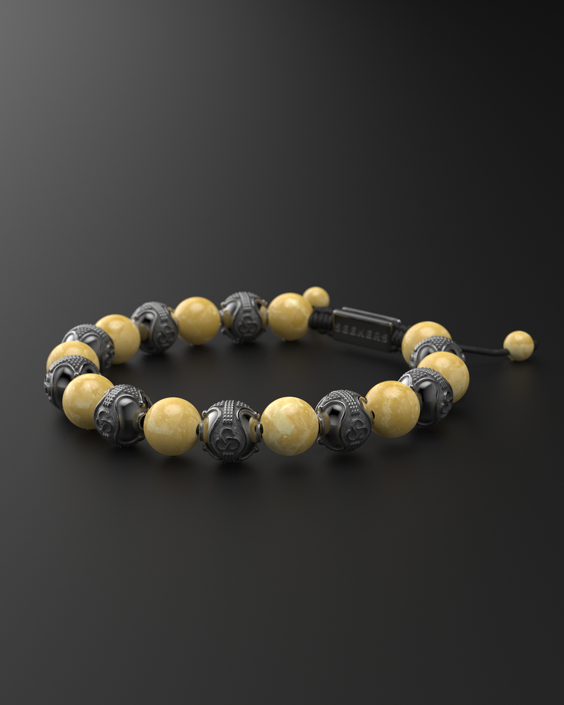 Pulsera de Jade Amarillo 10mm | Prestigio