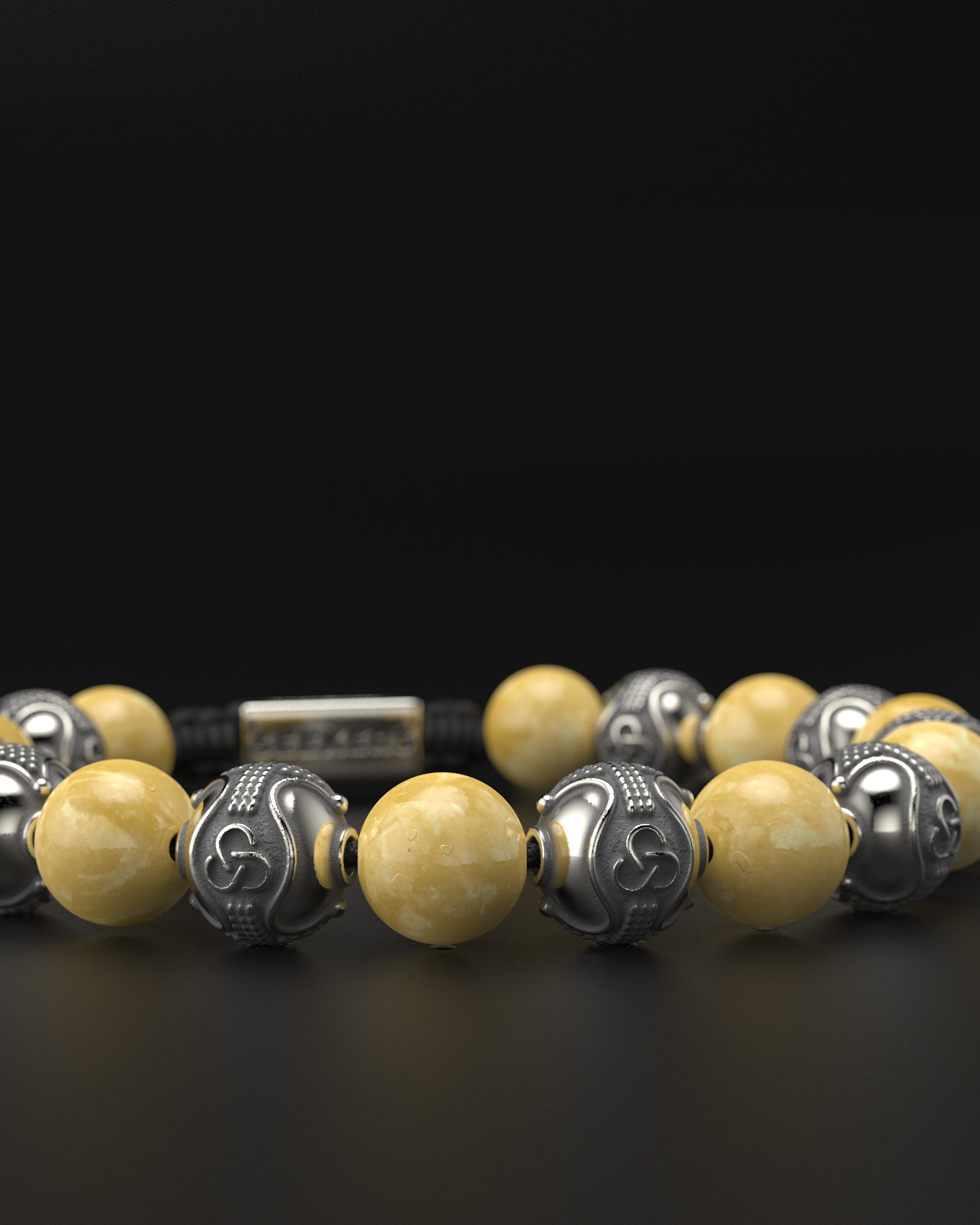 Pulsera de Jade Amarillo 10mm | Prestigio