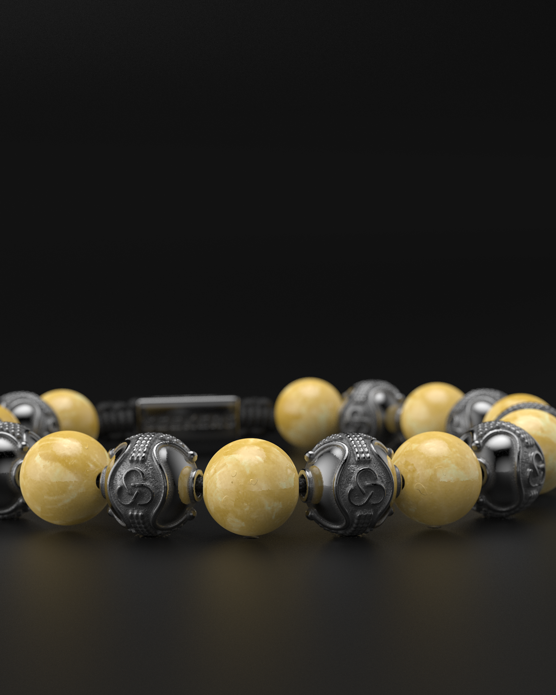 Pulsera de Jade Amarillo 10mm | Prestigio