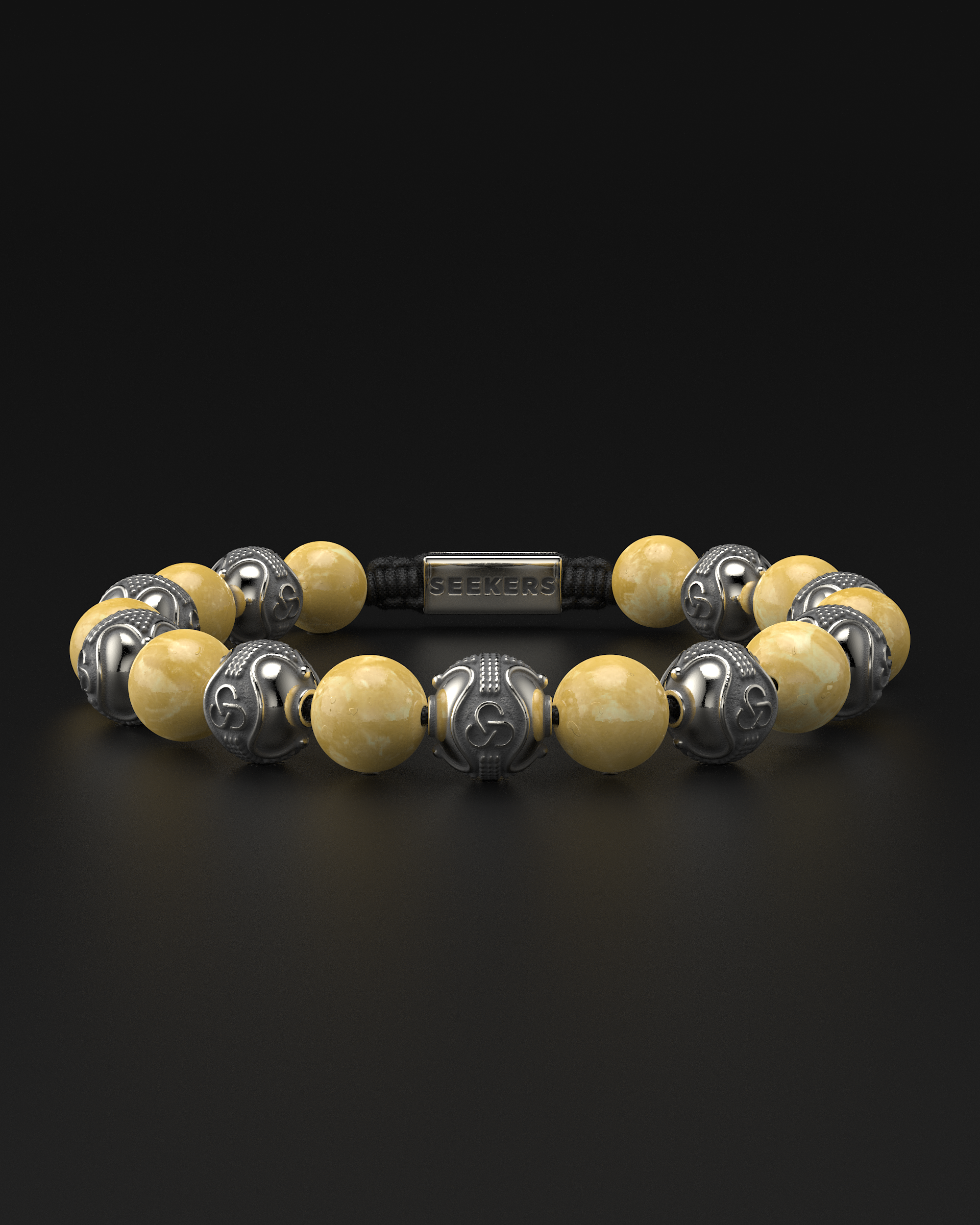 Pulsera de Jade Amarillo 10mm | Prestigio