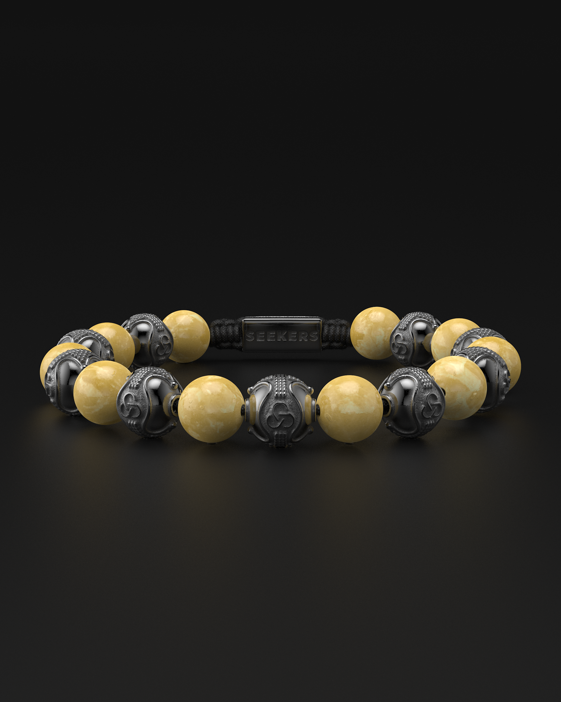 Pulsera de Jade Amarillo 10mm | Prestigio