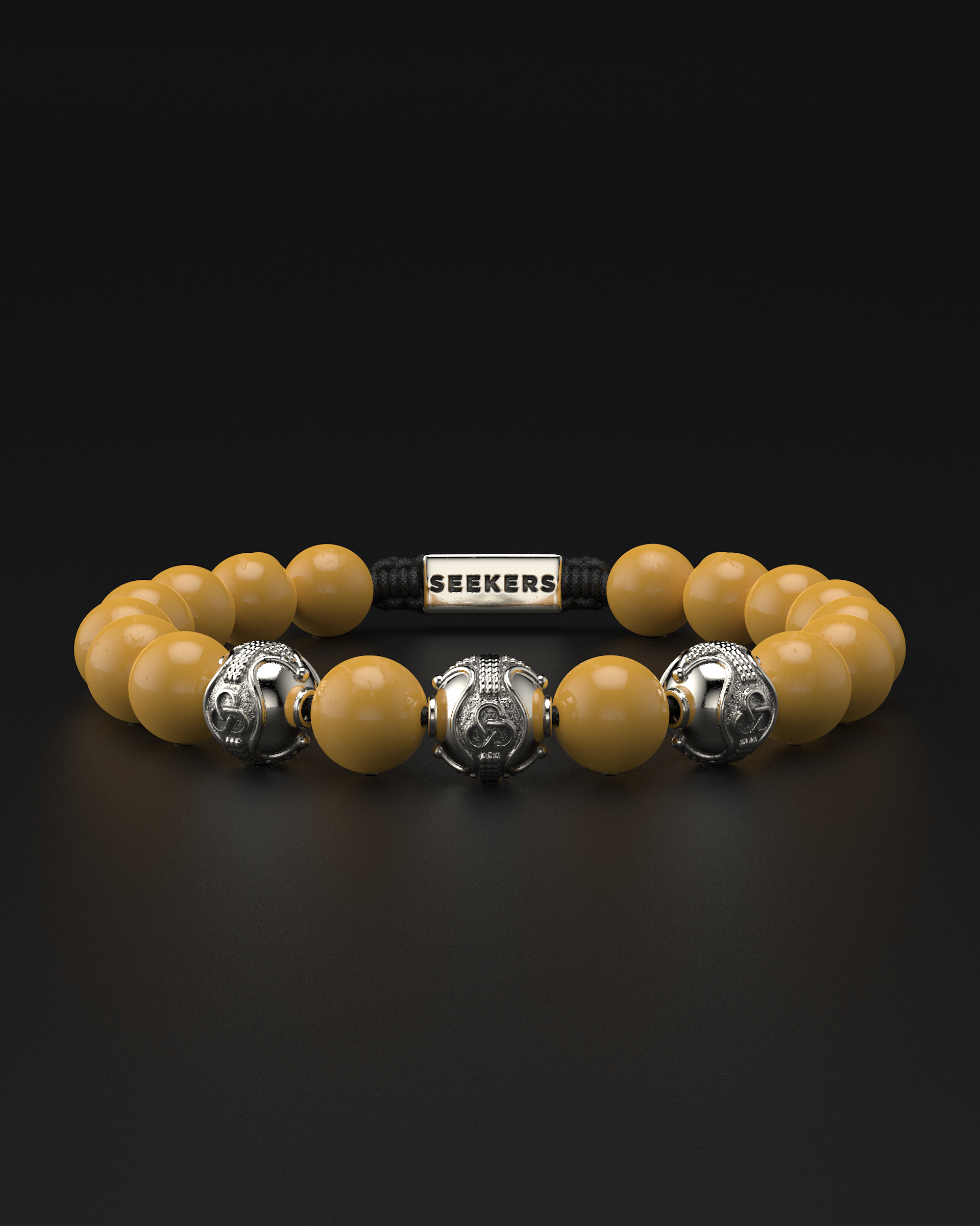 Yellow Mookaite Bracelet 10mm | Premium