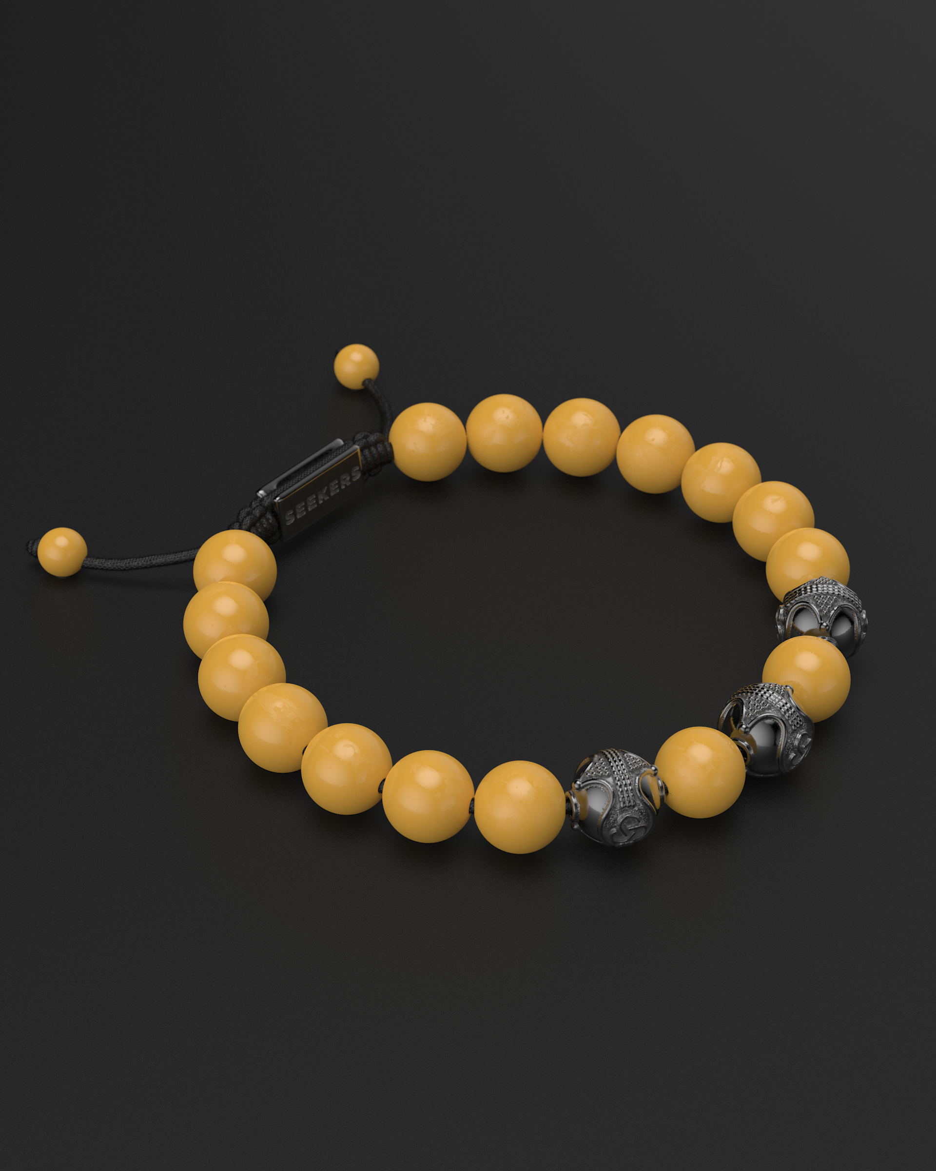 Yellow Mookaite Bracelet 10mm | Premium