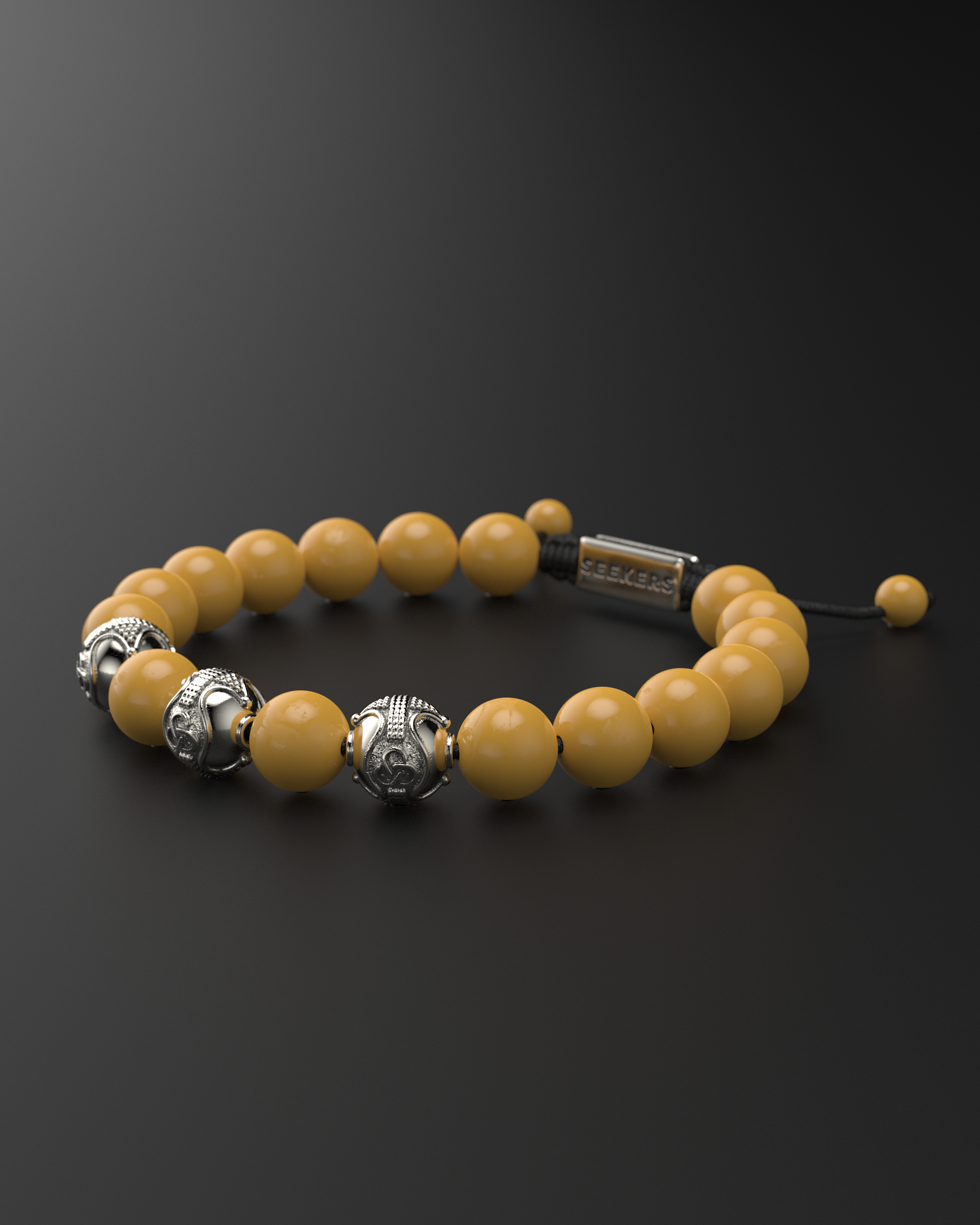 Yellow Mookaite Bracelet 10mm | Premium