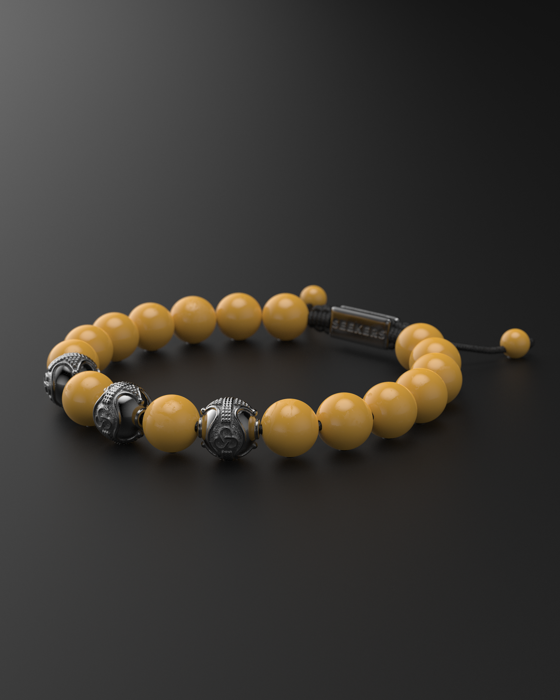 Yellow Mookaite Bracelet 10mm | Premium