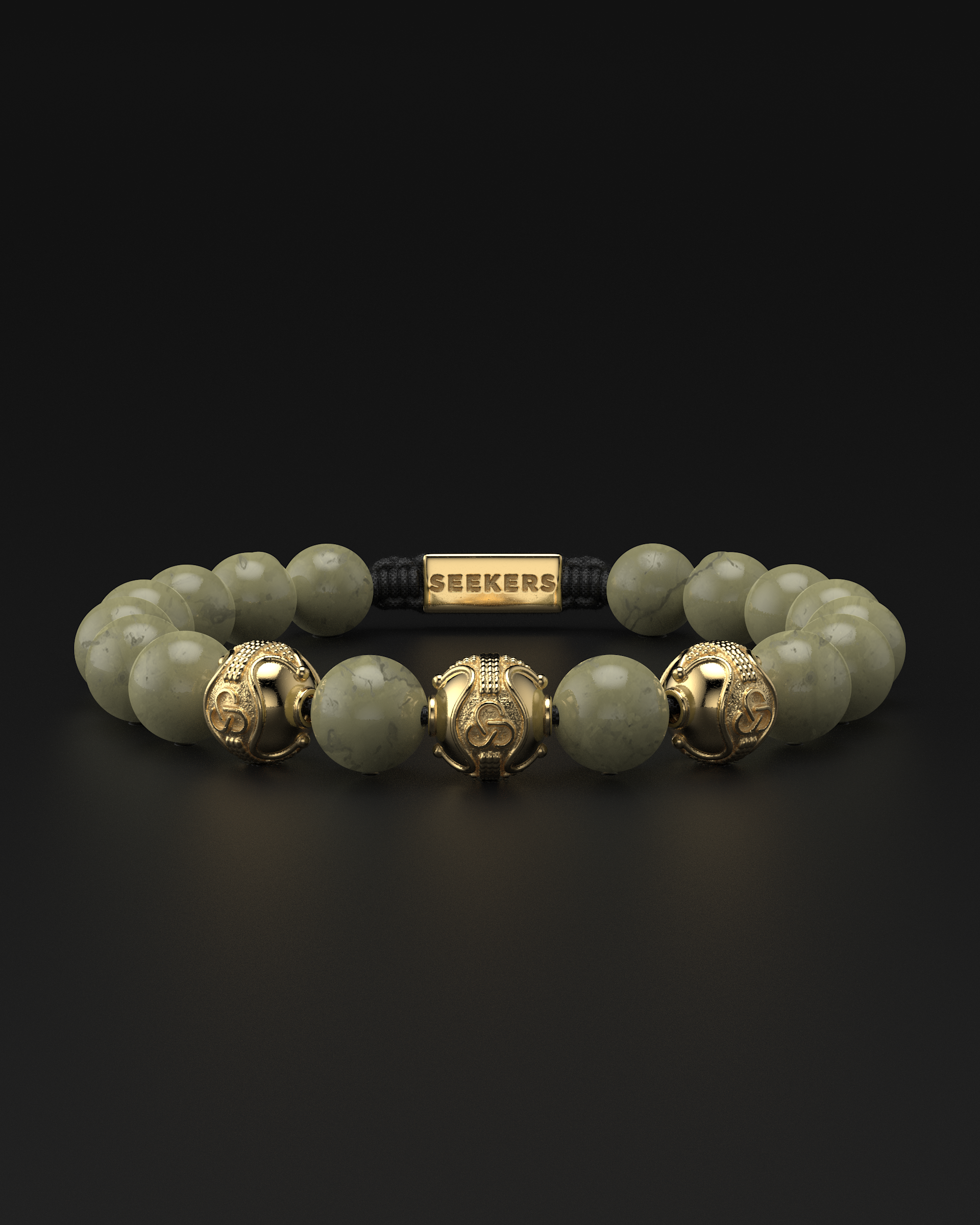 Alashan Agate Bracelet 10mm | Premium