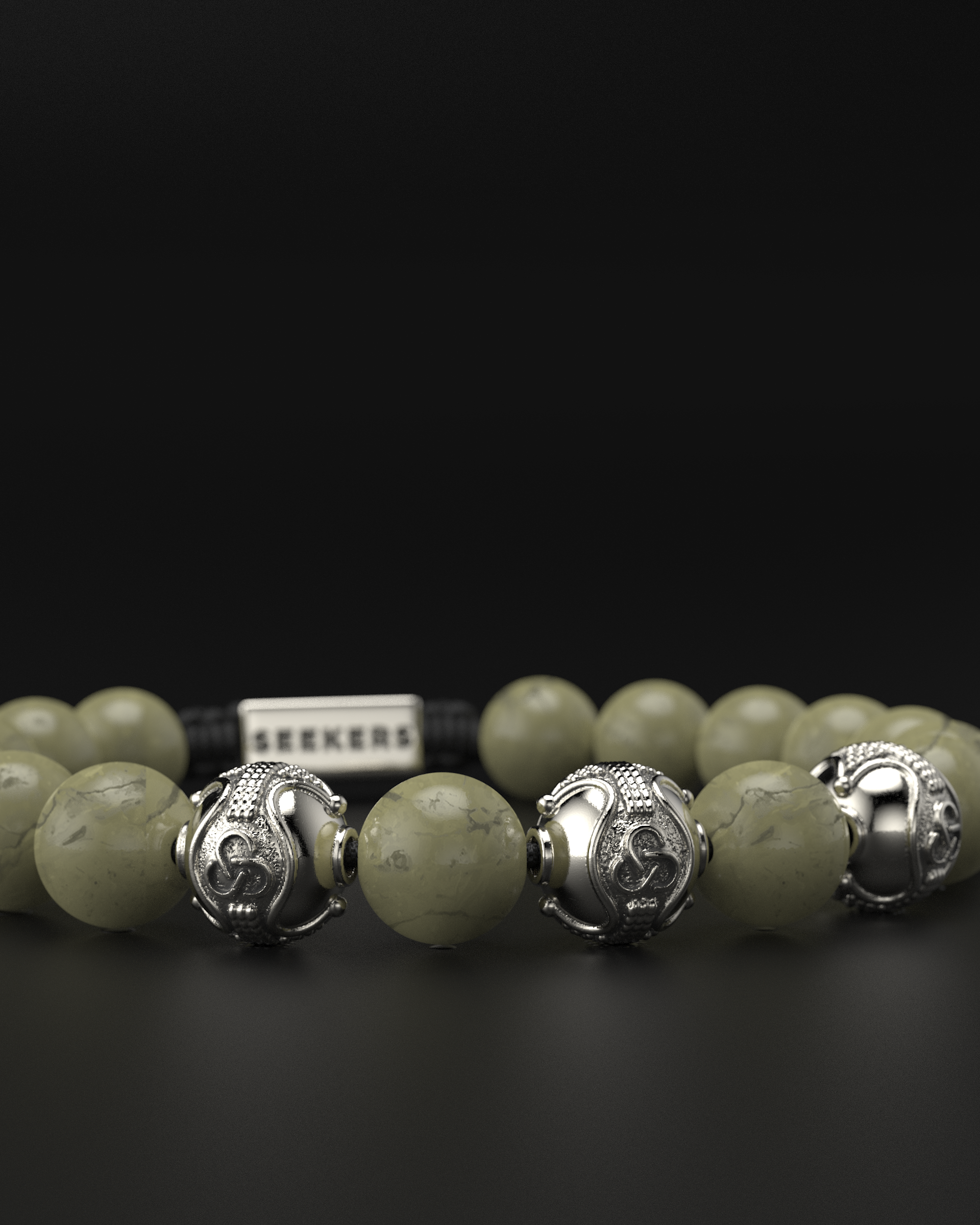 Alashan Agate Bracelet 10mm | Premium