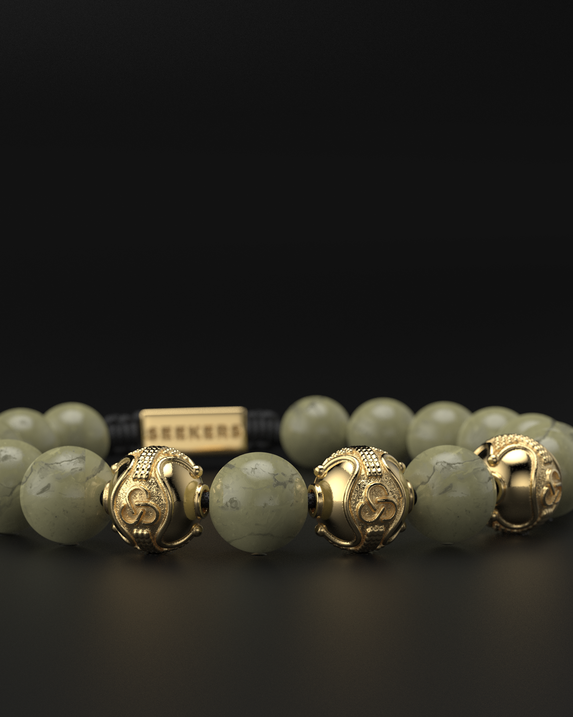 Alashan Agate Bracelet 10mm | Premium