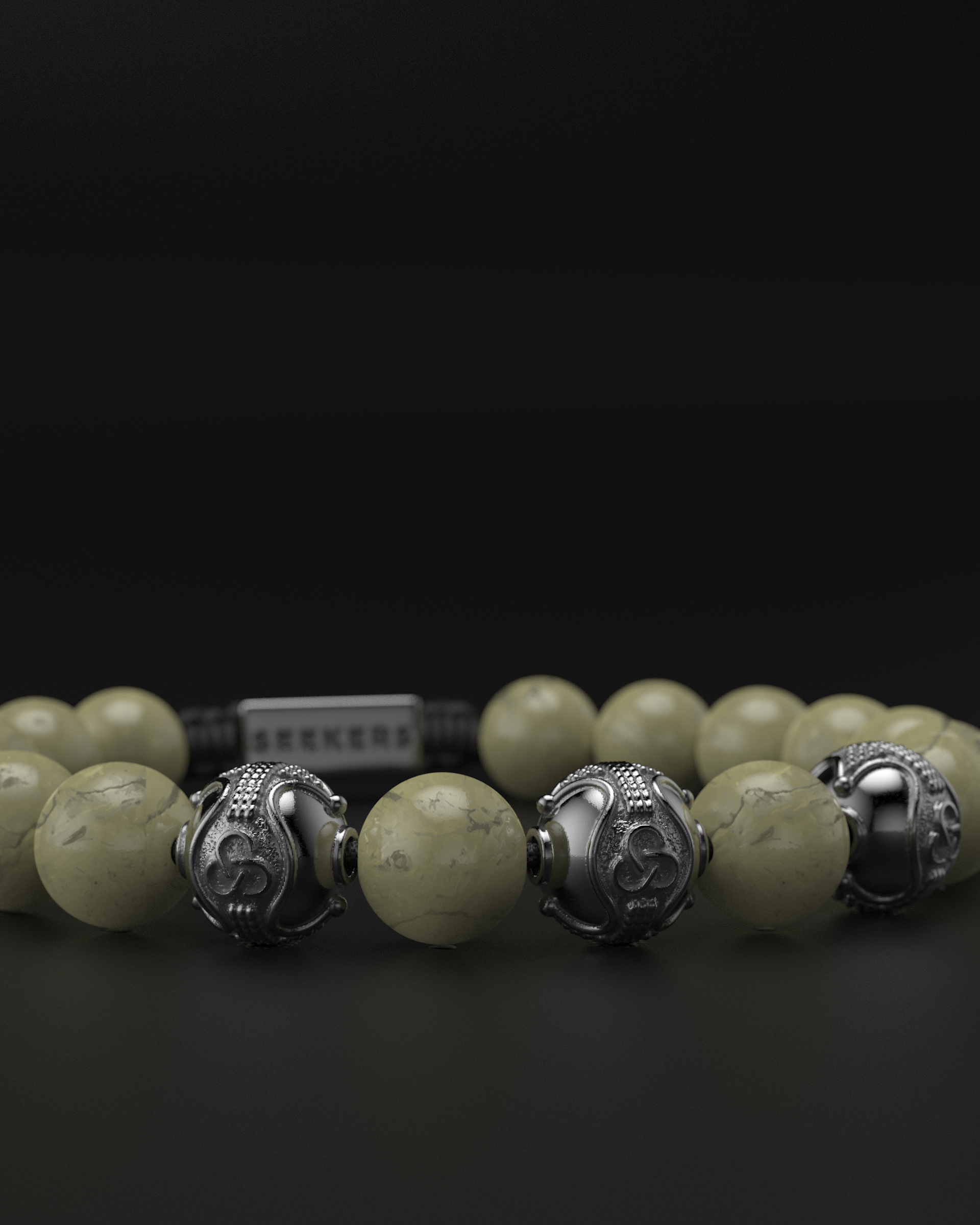 Alashan Agate Bracelet 10mm | Premium
