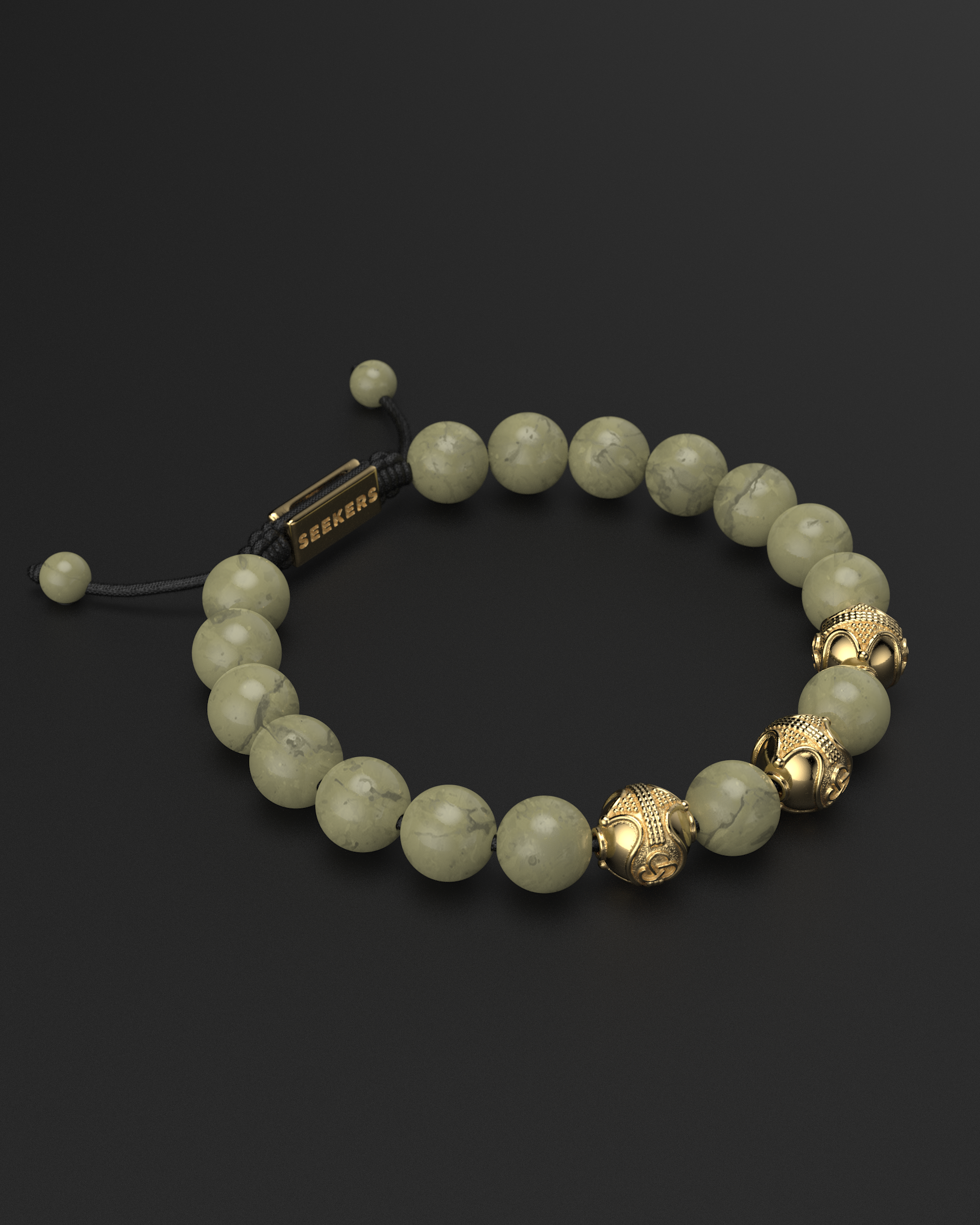 Alashan Agate Bracelet 10mm | Premium