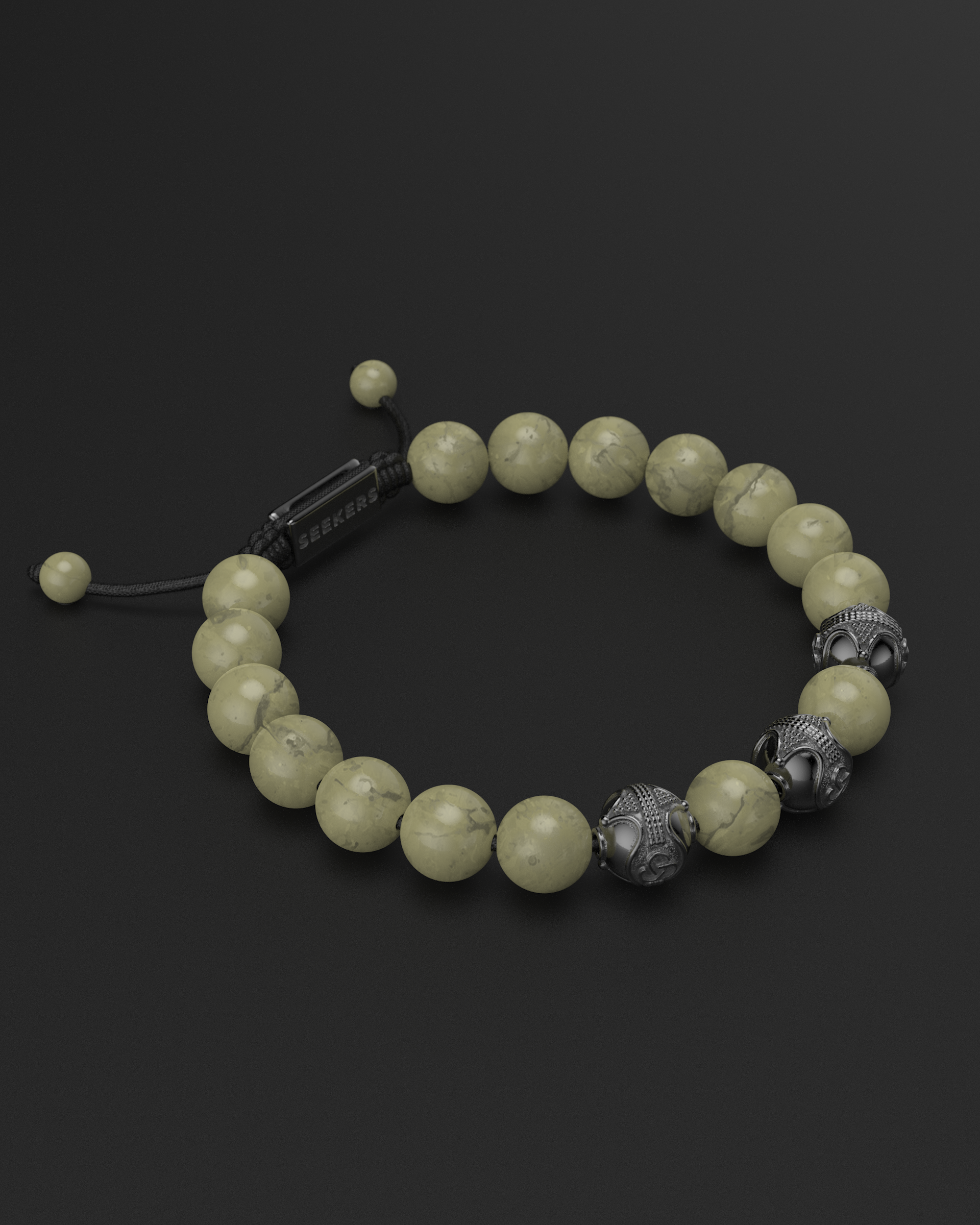 Alashan Agate Bracelet 10mm | Premium