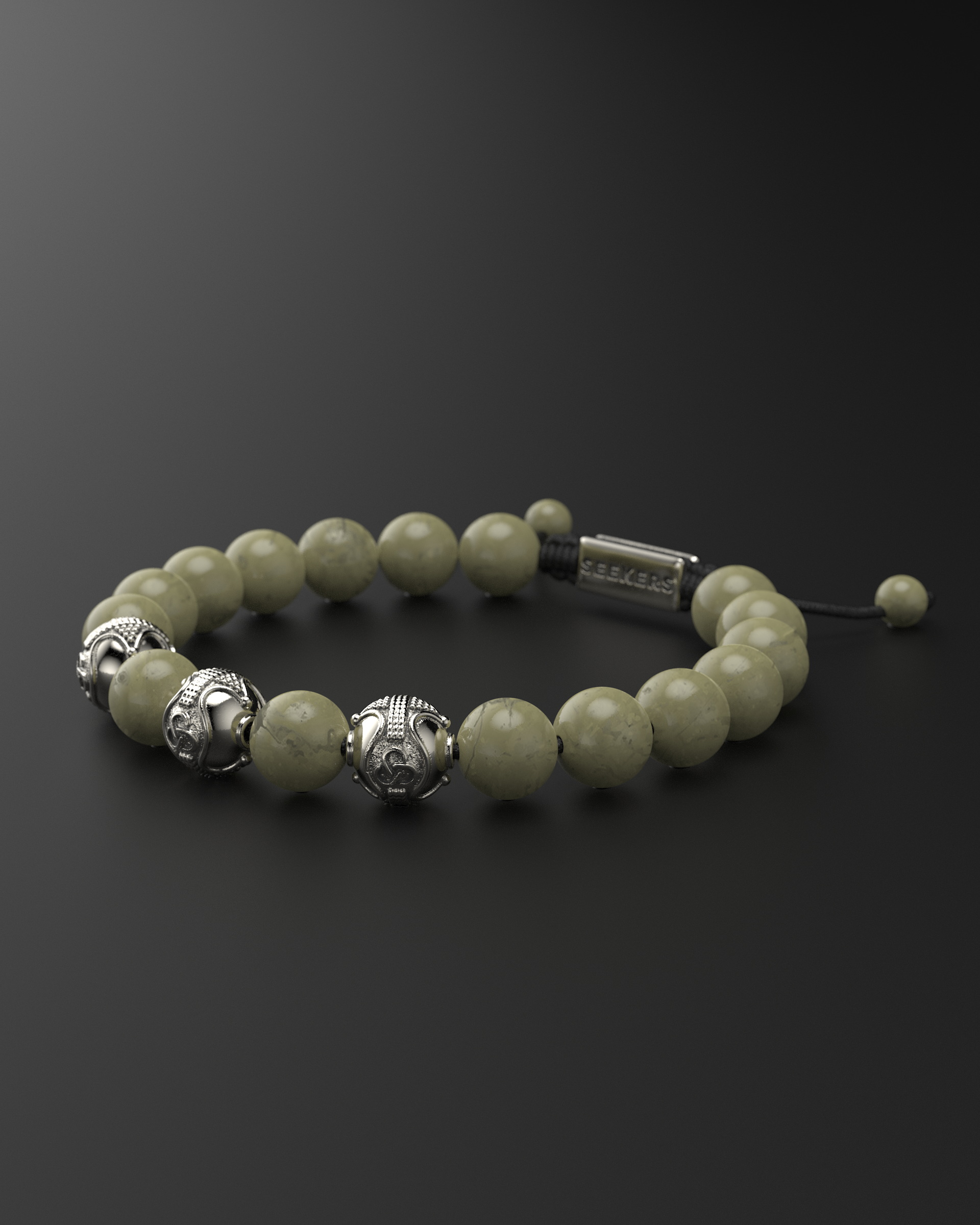 Alashan Agate Bracelet 10mm | Premium