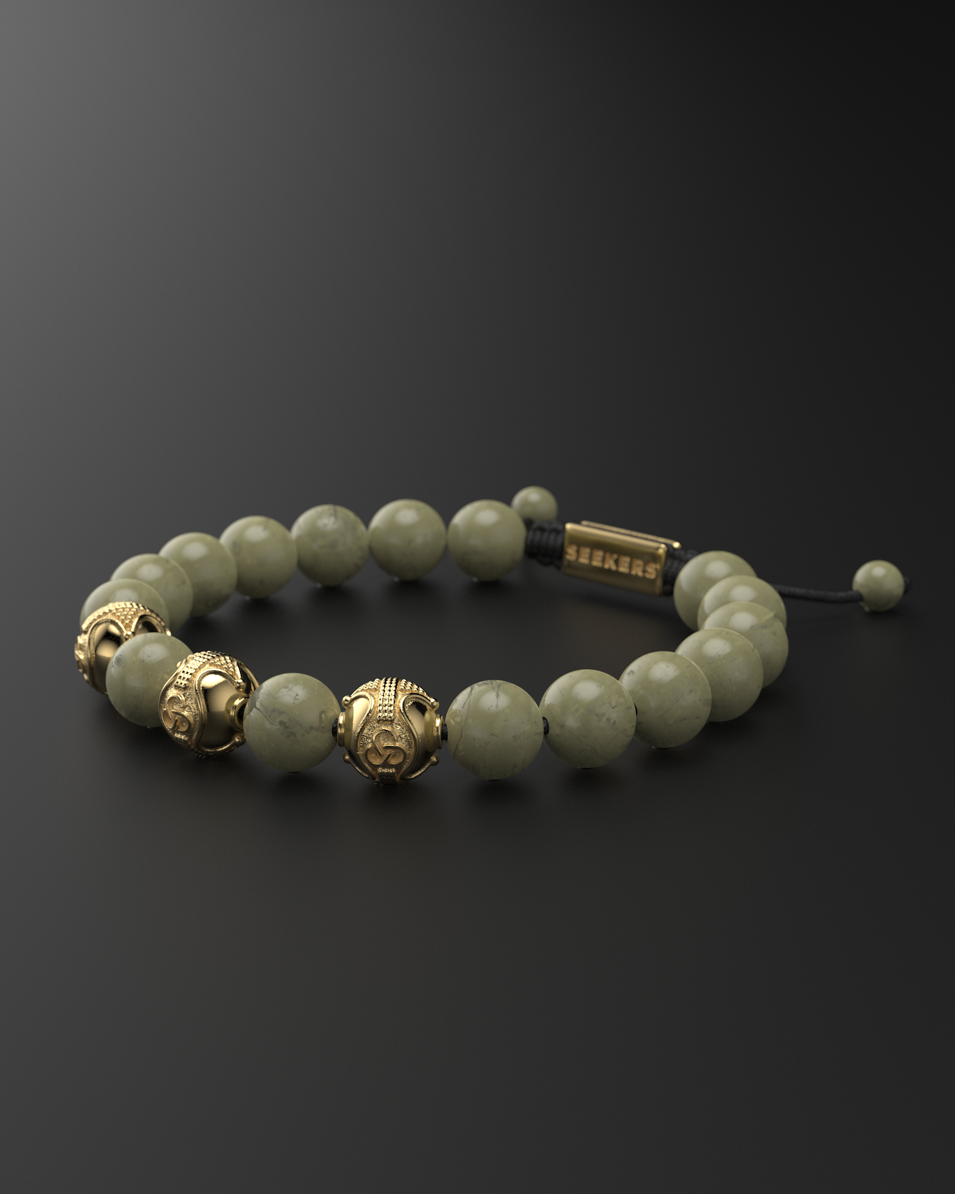 Alashan Agate Bracelet 10mm | Premium