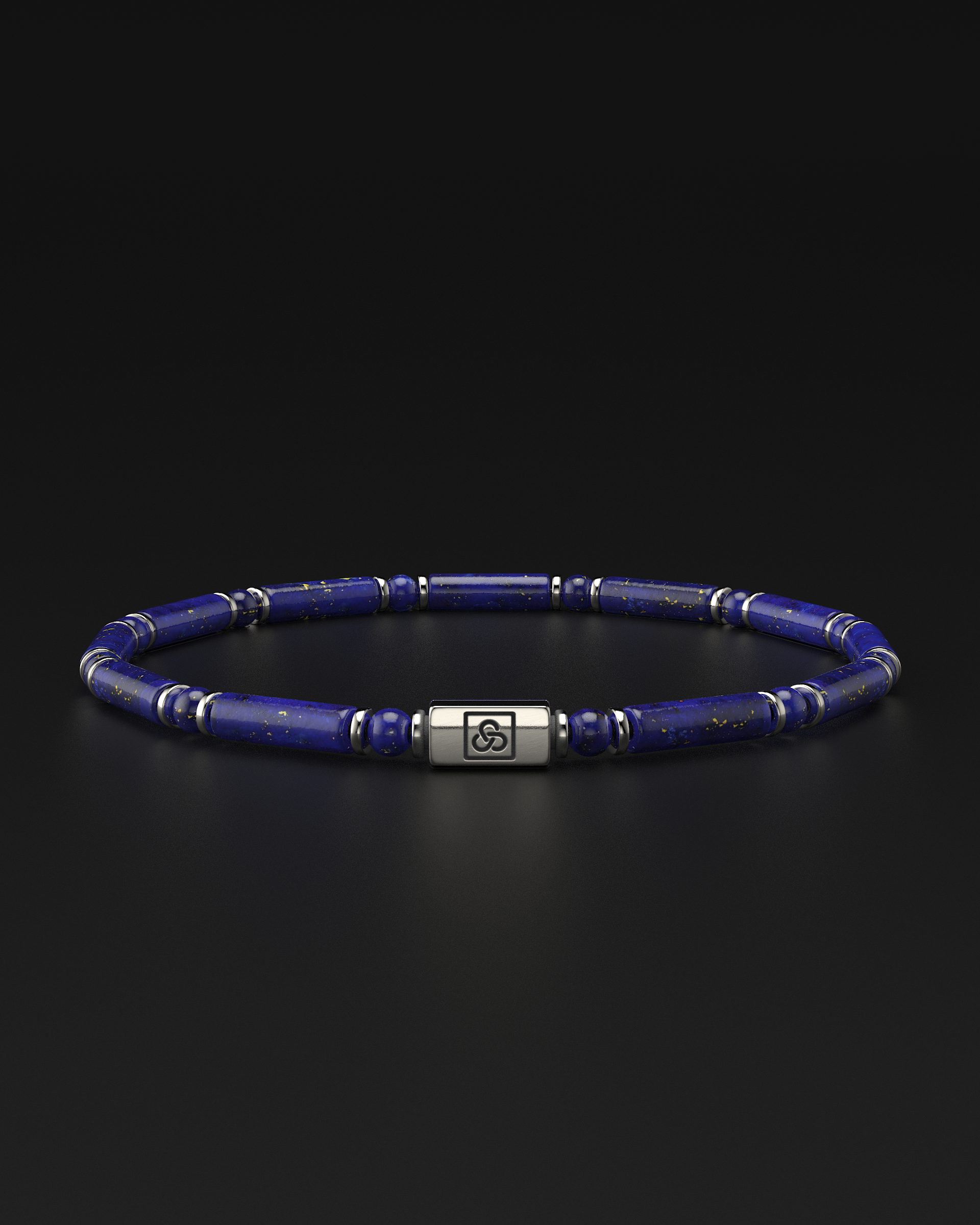 Pulsera de Lápiz Lázuli + Tridacna 4mm | TUBO