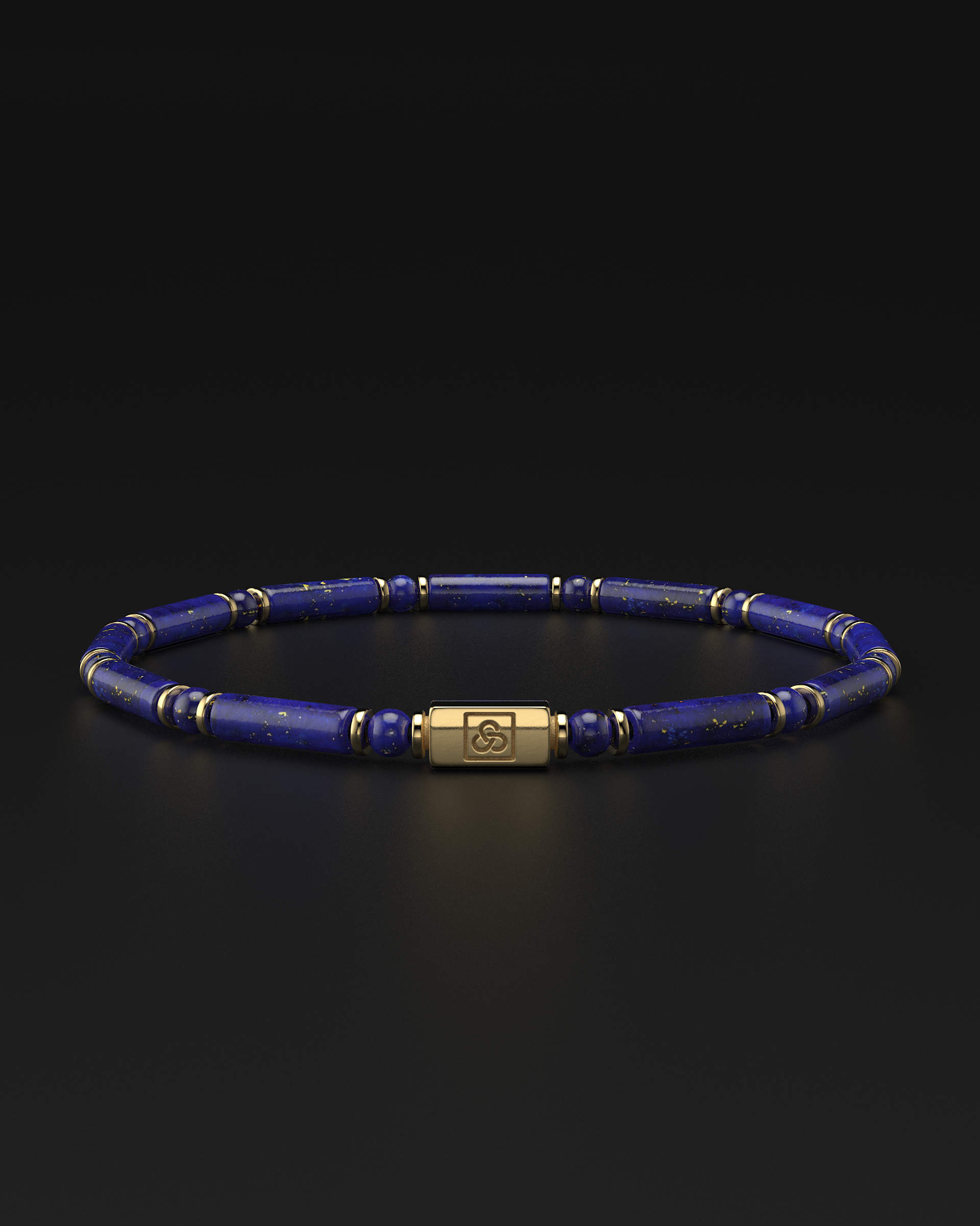 Pulsera de Lápiz Lázuli + Tridacna 4mm | TUBO