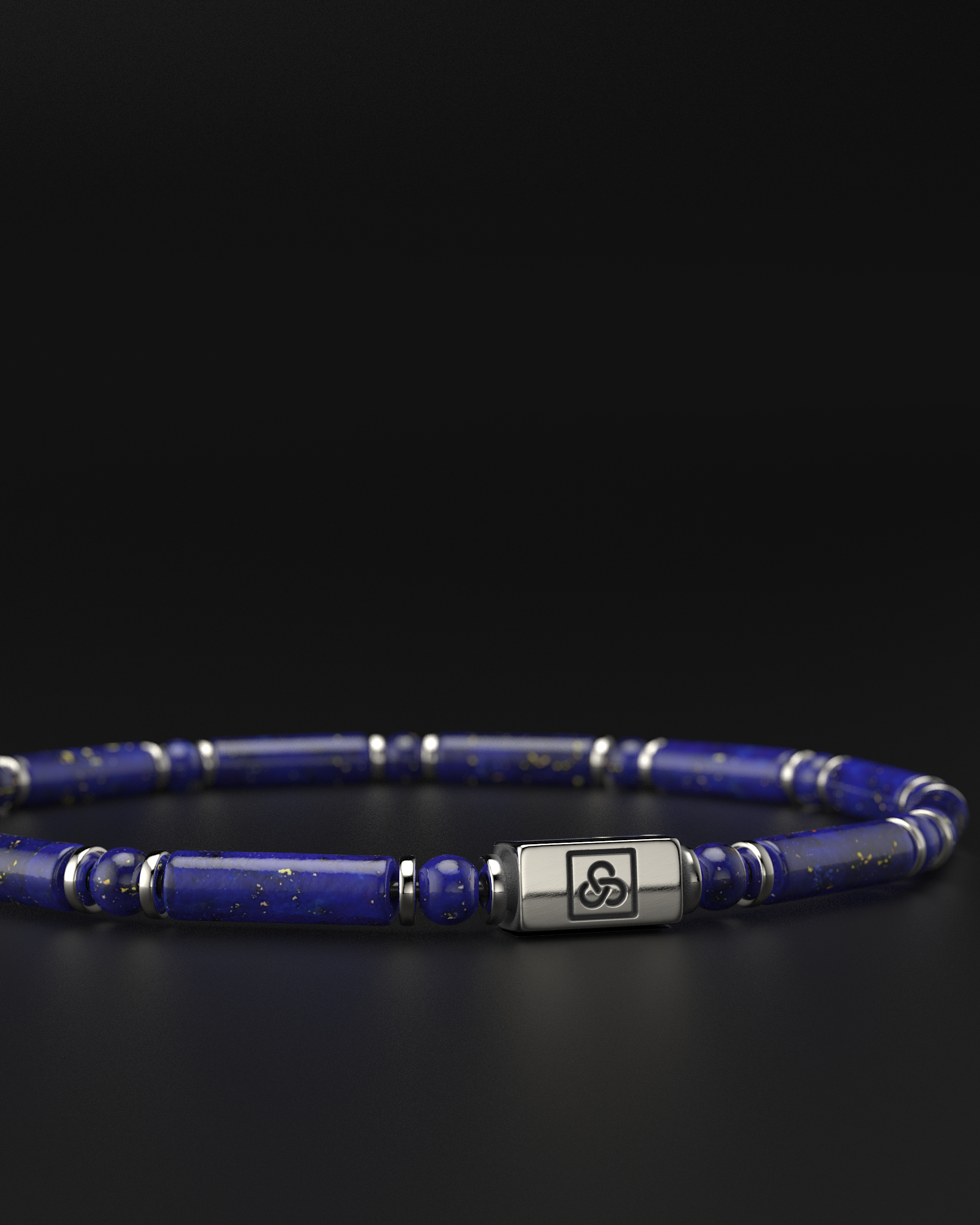 Pulsera de Lápiz Lázuli + Tridacna 4mm | TUBO