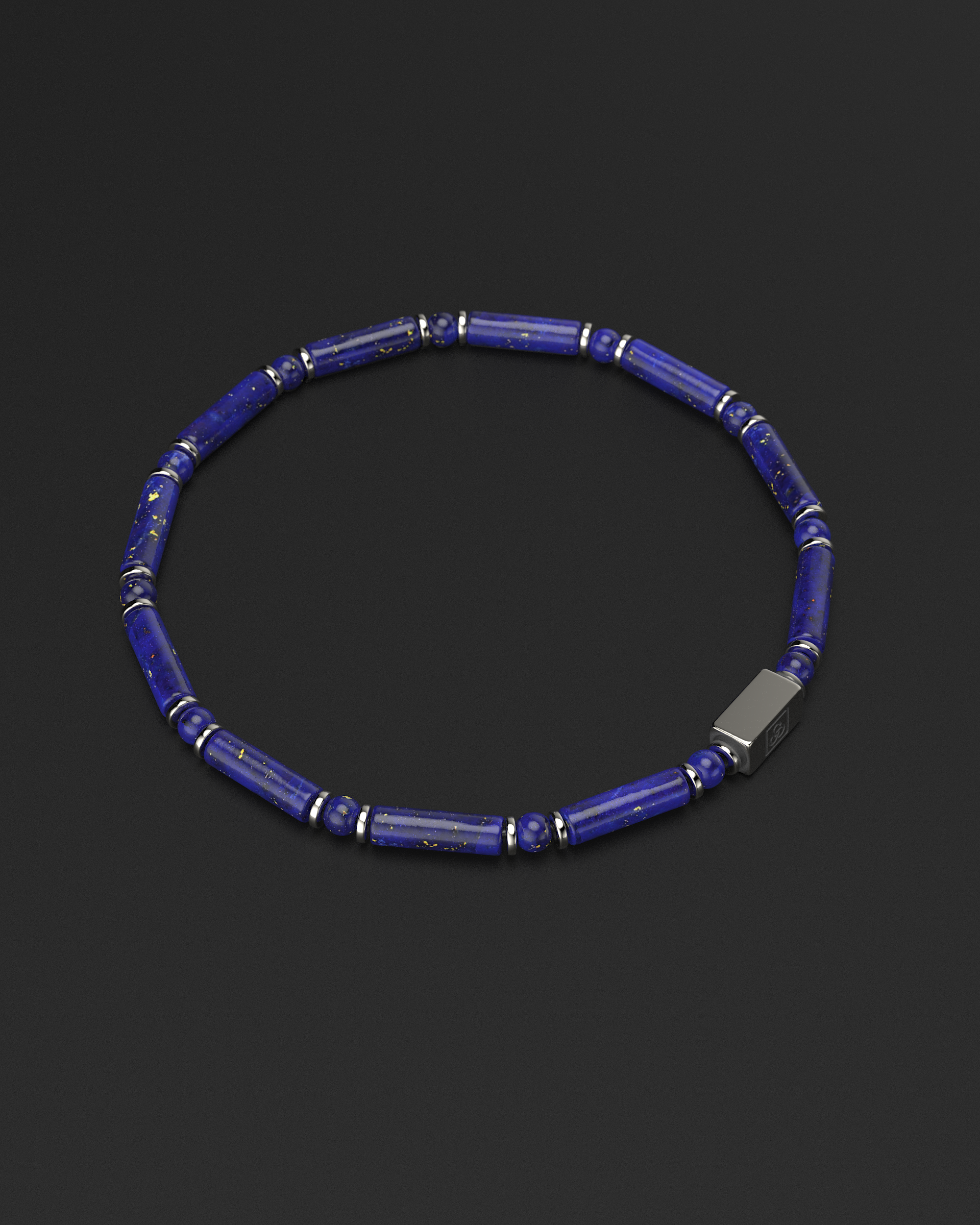 Pulsera de Lápiz Lázuli + Tridacna 4mm | TUBO