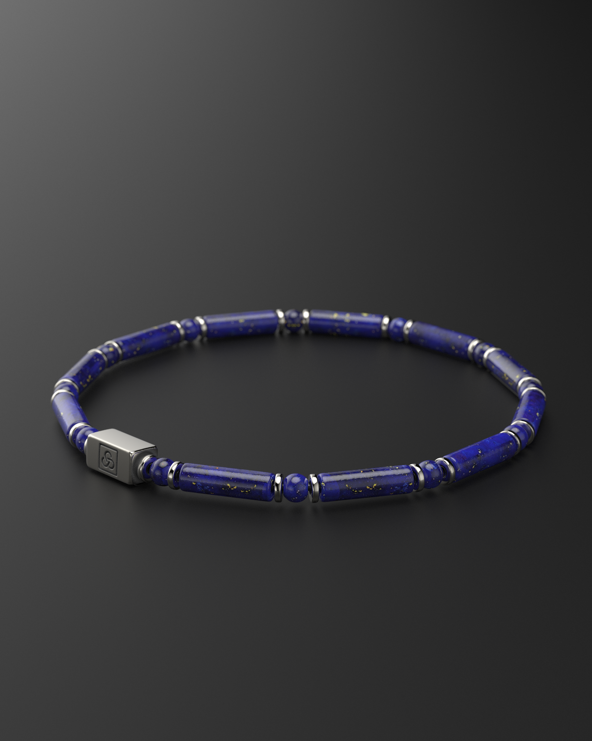 Pulsera de Lápiz Lázuli + Tridacna 4mm | TUBO