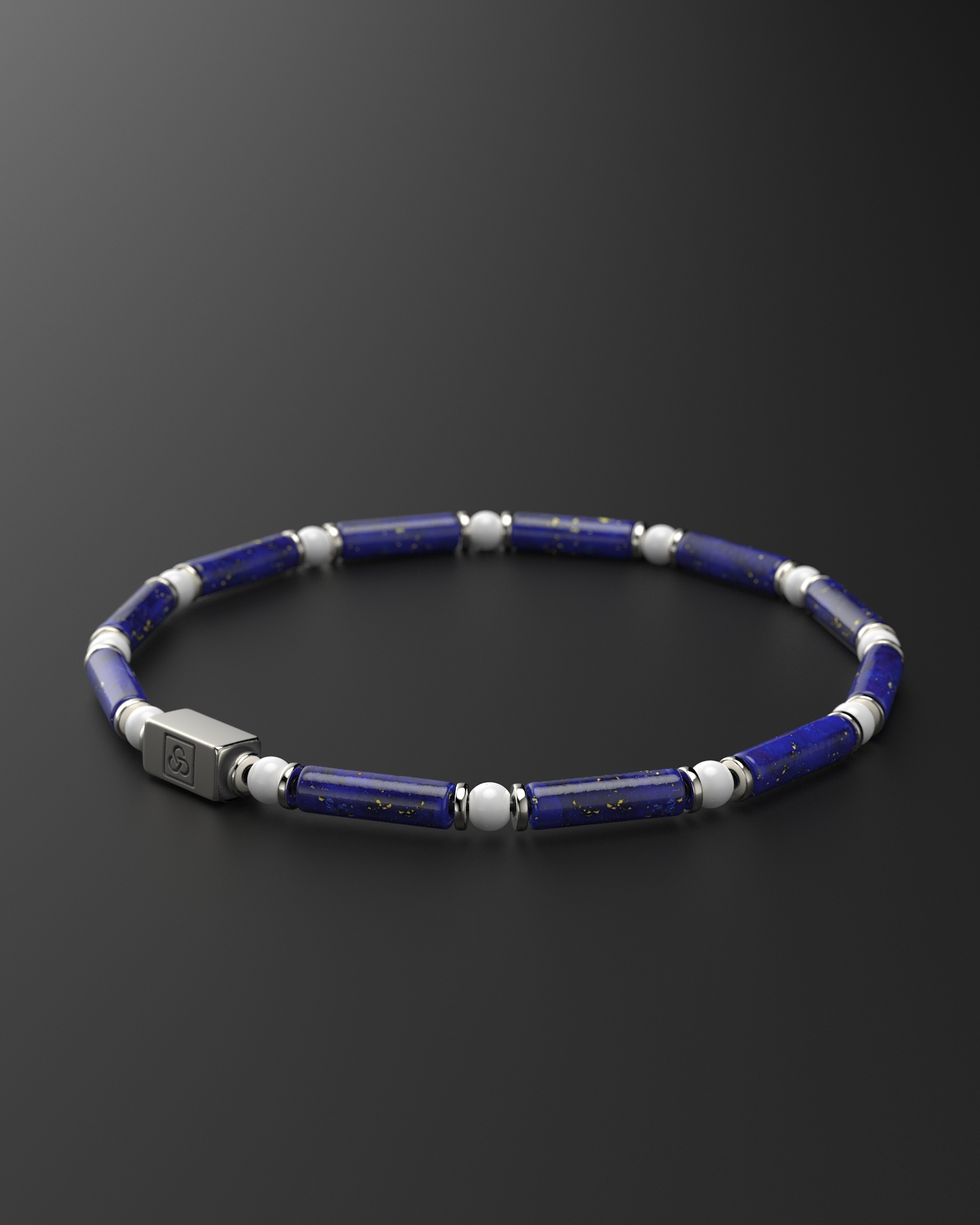 Lapis Lazuli + Tridacna Bracelet 4mm | PIPE
