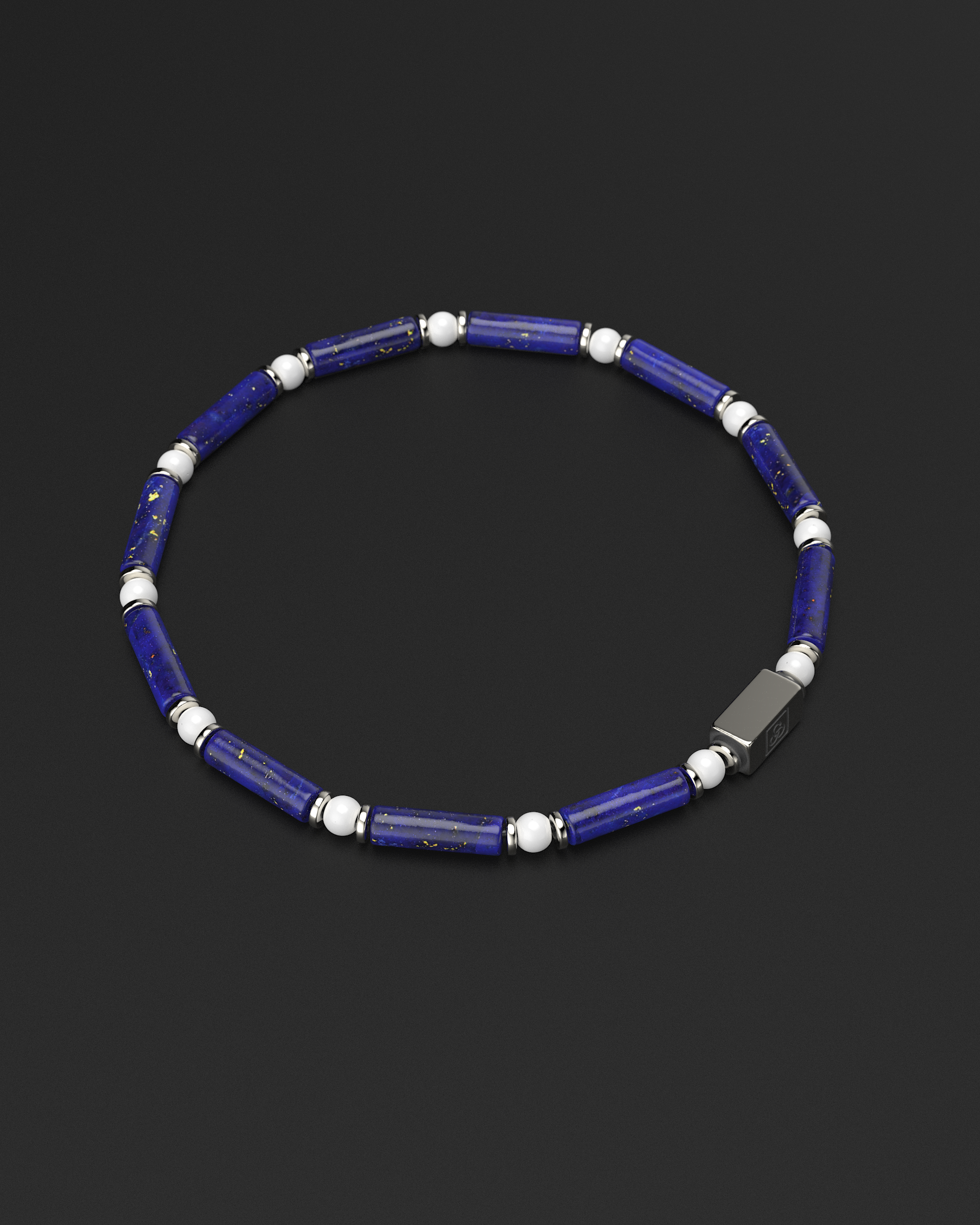Lapis Lazuli + Tridacna Bracelet 4mm | PIPE
