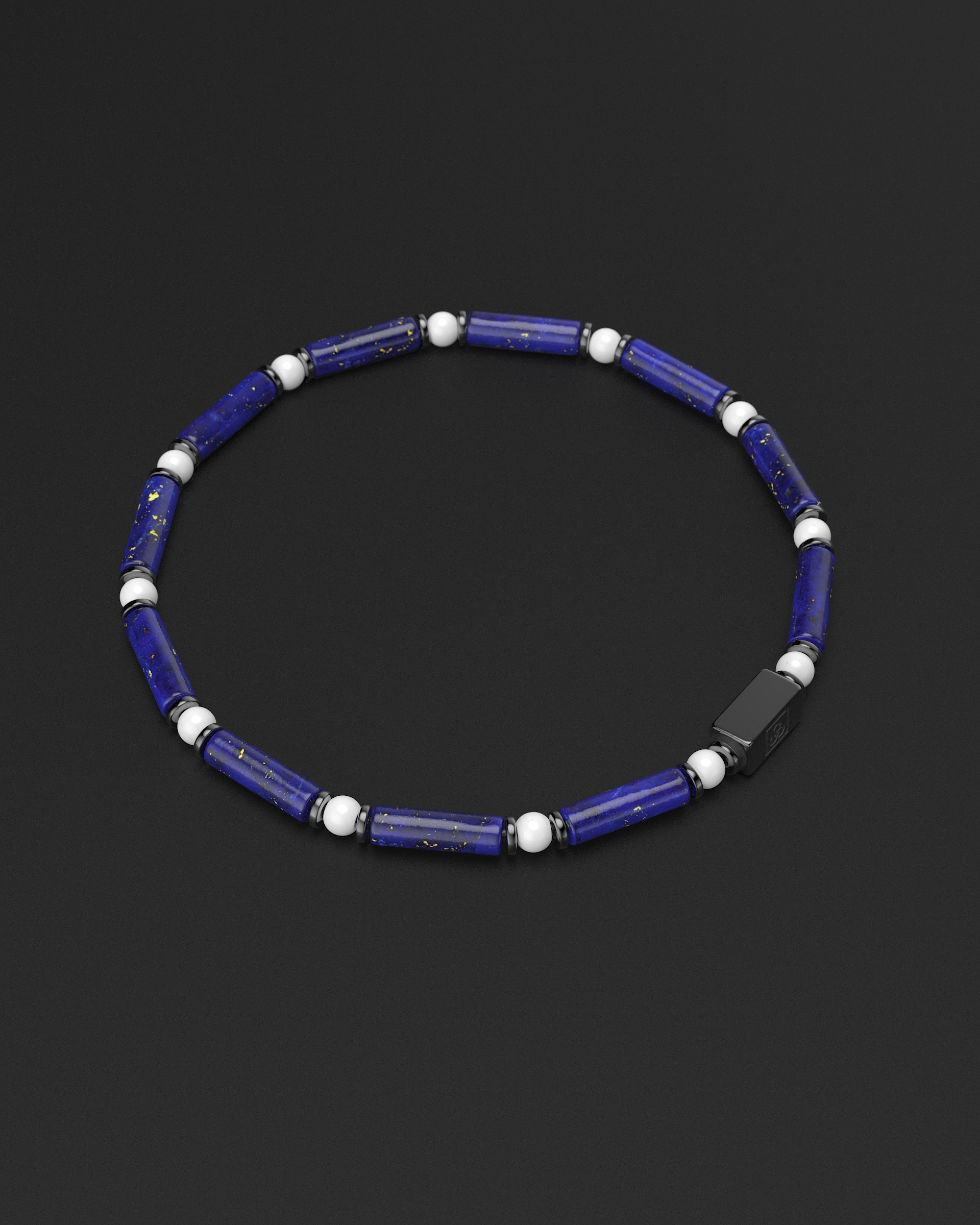 Lapis Lazuli + Tridacna Bracelet 4mm | PIPE