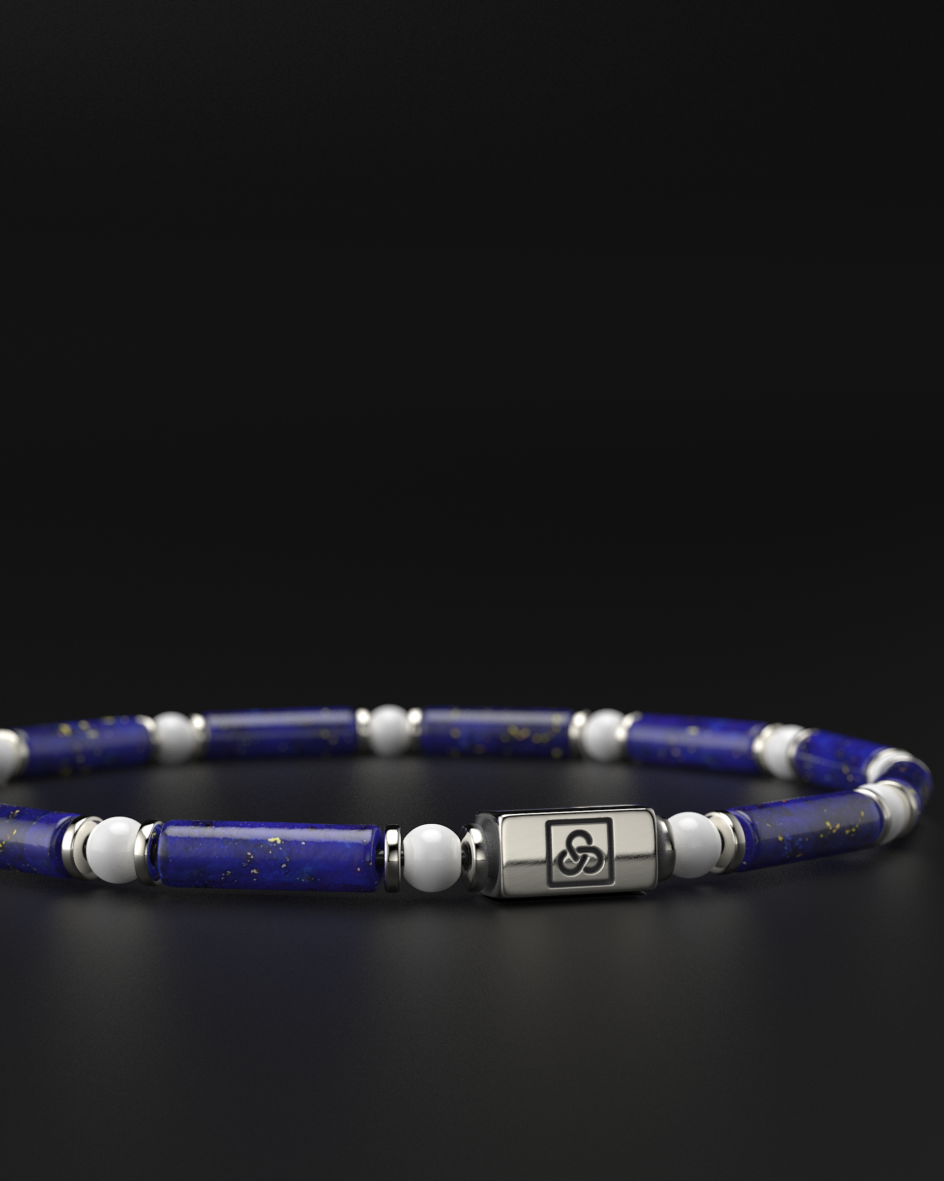Lapis Lazuli + Tridacna Bracelet 4mm | PIPE