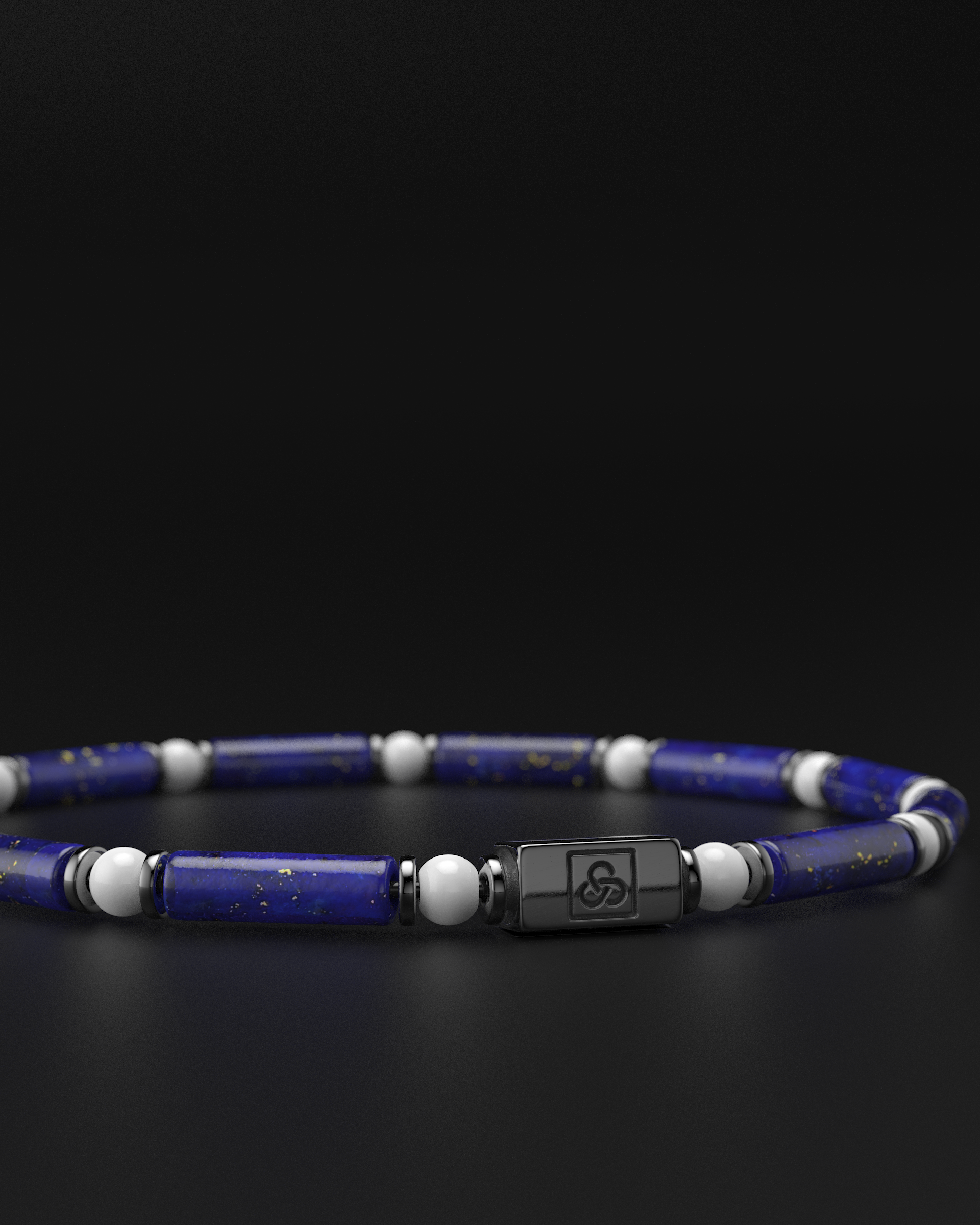 Lapis Lazuli + Tridacna Bracelet 4mm | PIPE