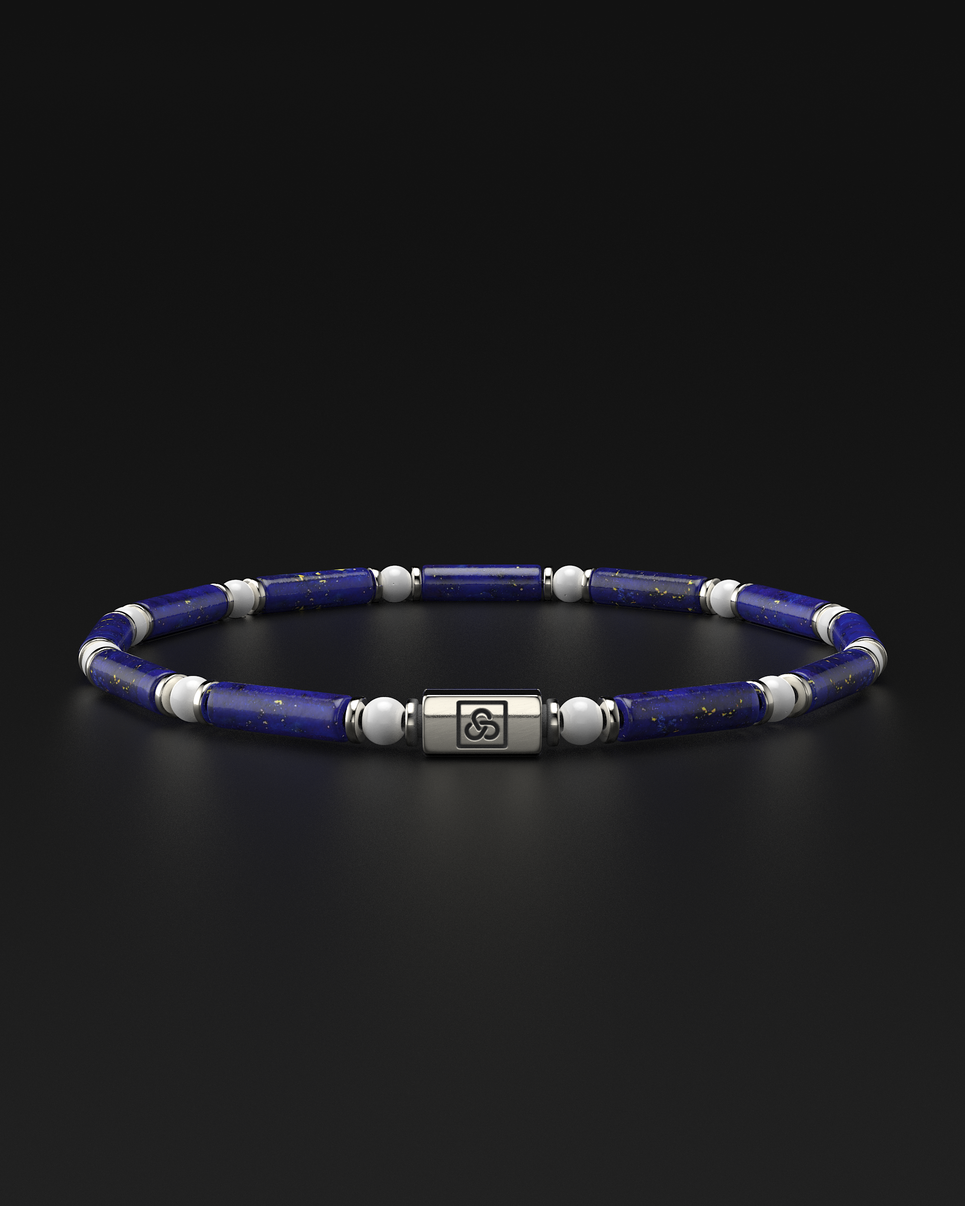 Lapis Lazuli + Tridacna Bracelet 4mm | PIPE