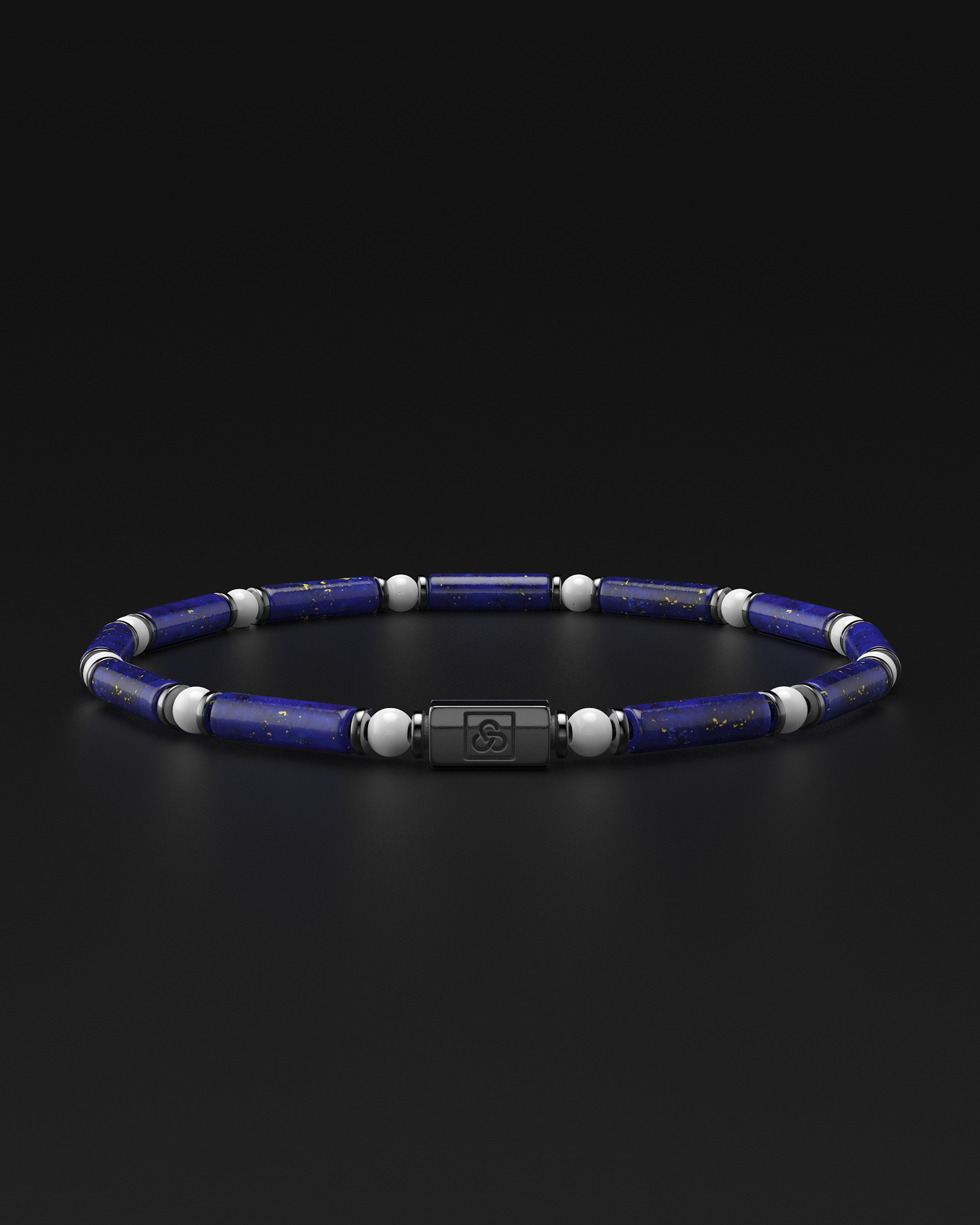Lapis Lazuli + Tridacna Bracelet 4mm | PIPE