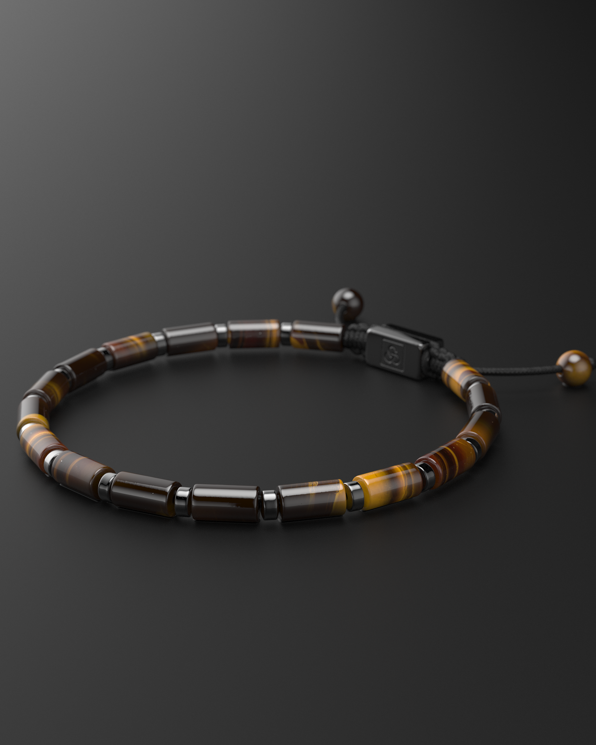 Pulsera de Ónix + Hematita 4mm | TUBO