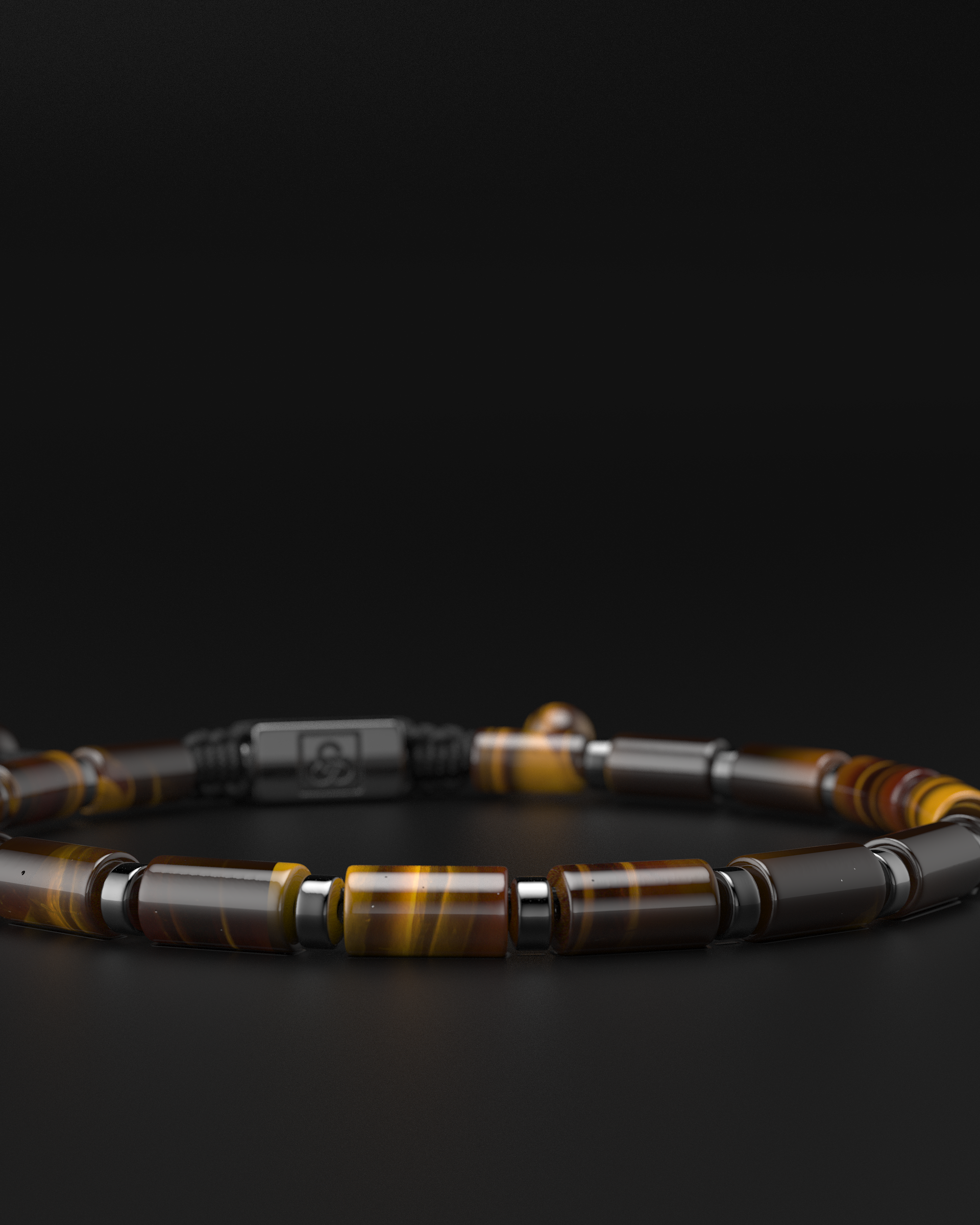 Pulsera de Ónix + Hematita 4mm | TUBO