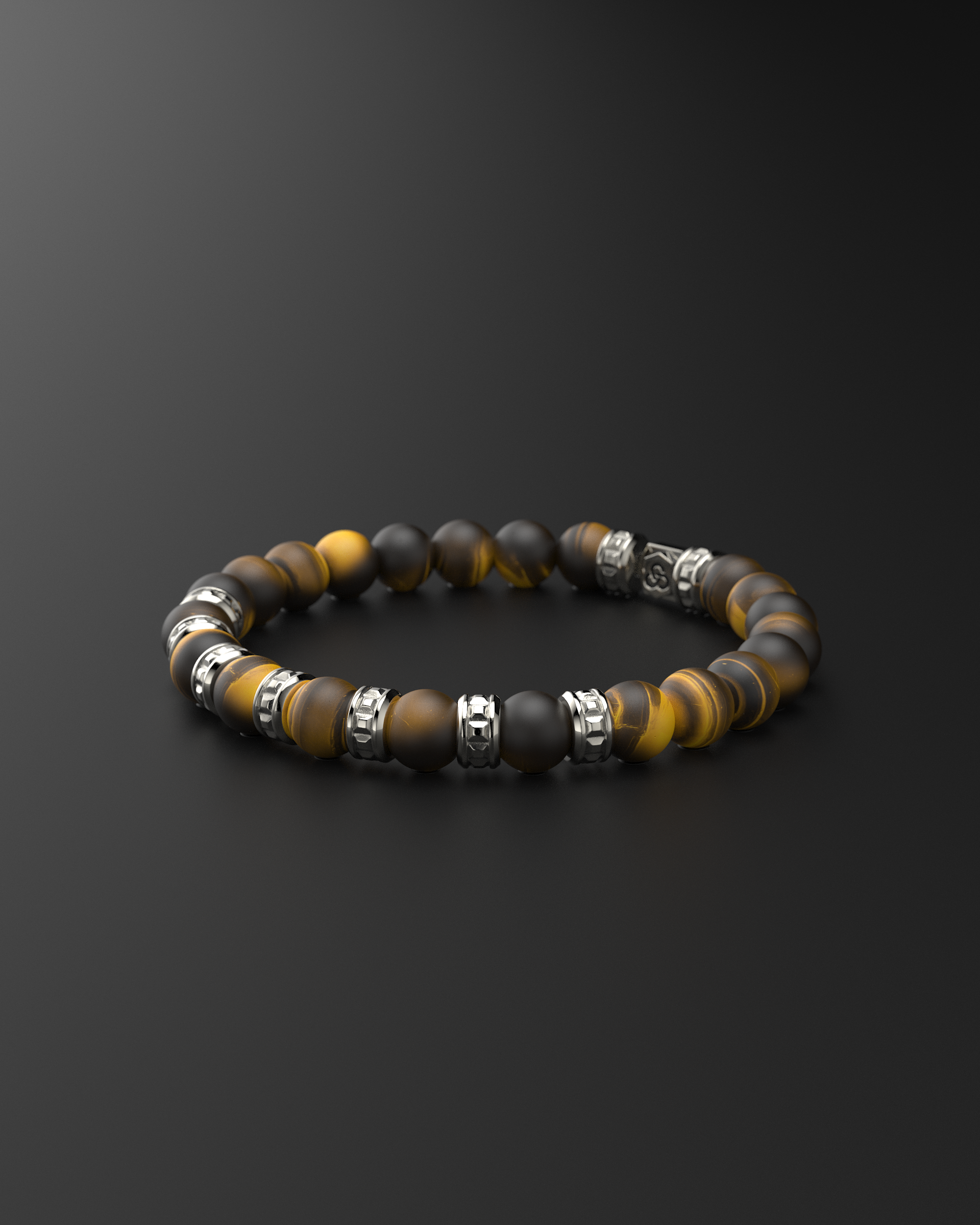 Bracciale Opaco Onice 6mm | Essenziale