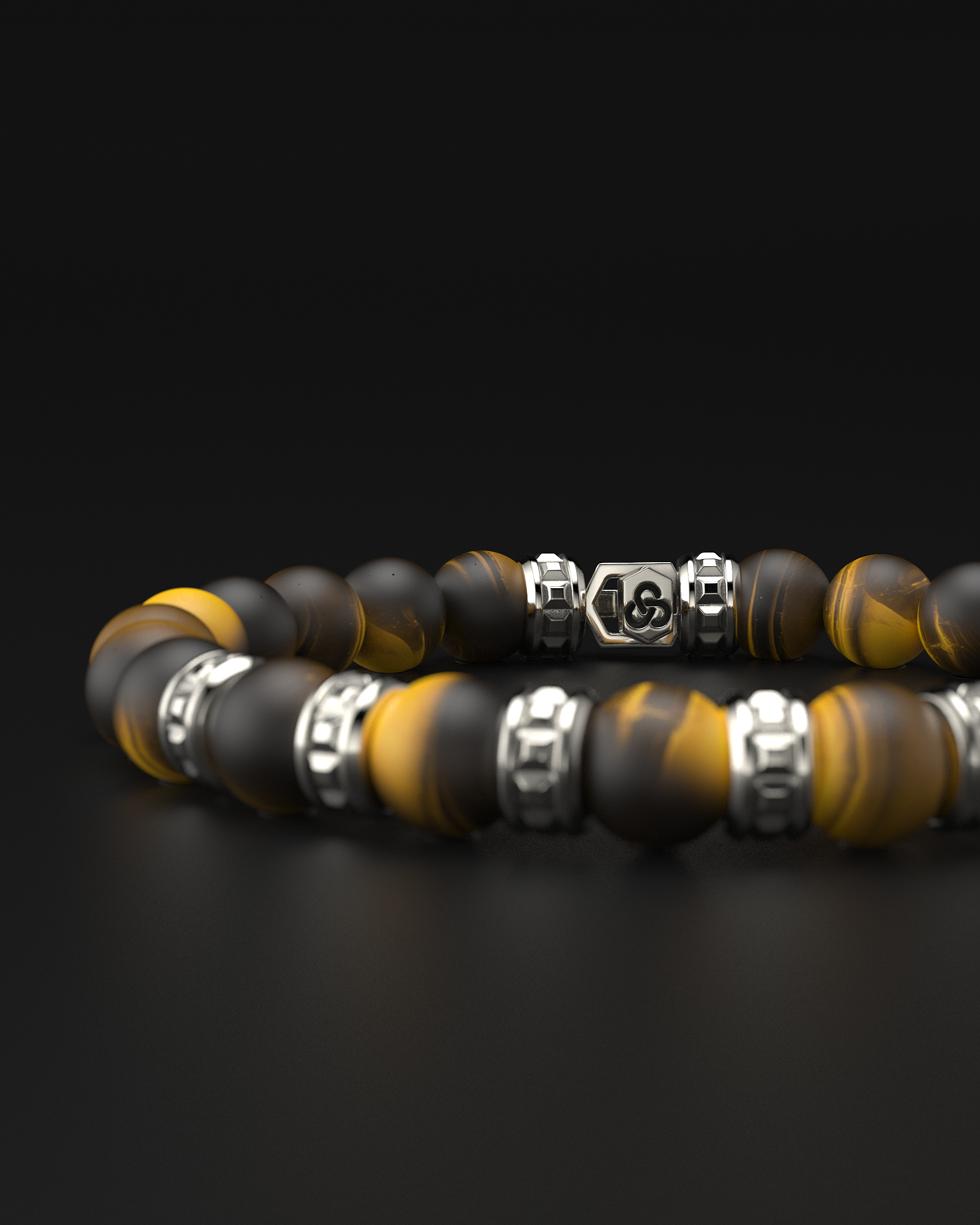 Bracciale Opaco Onice 6mm | Essenziale